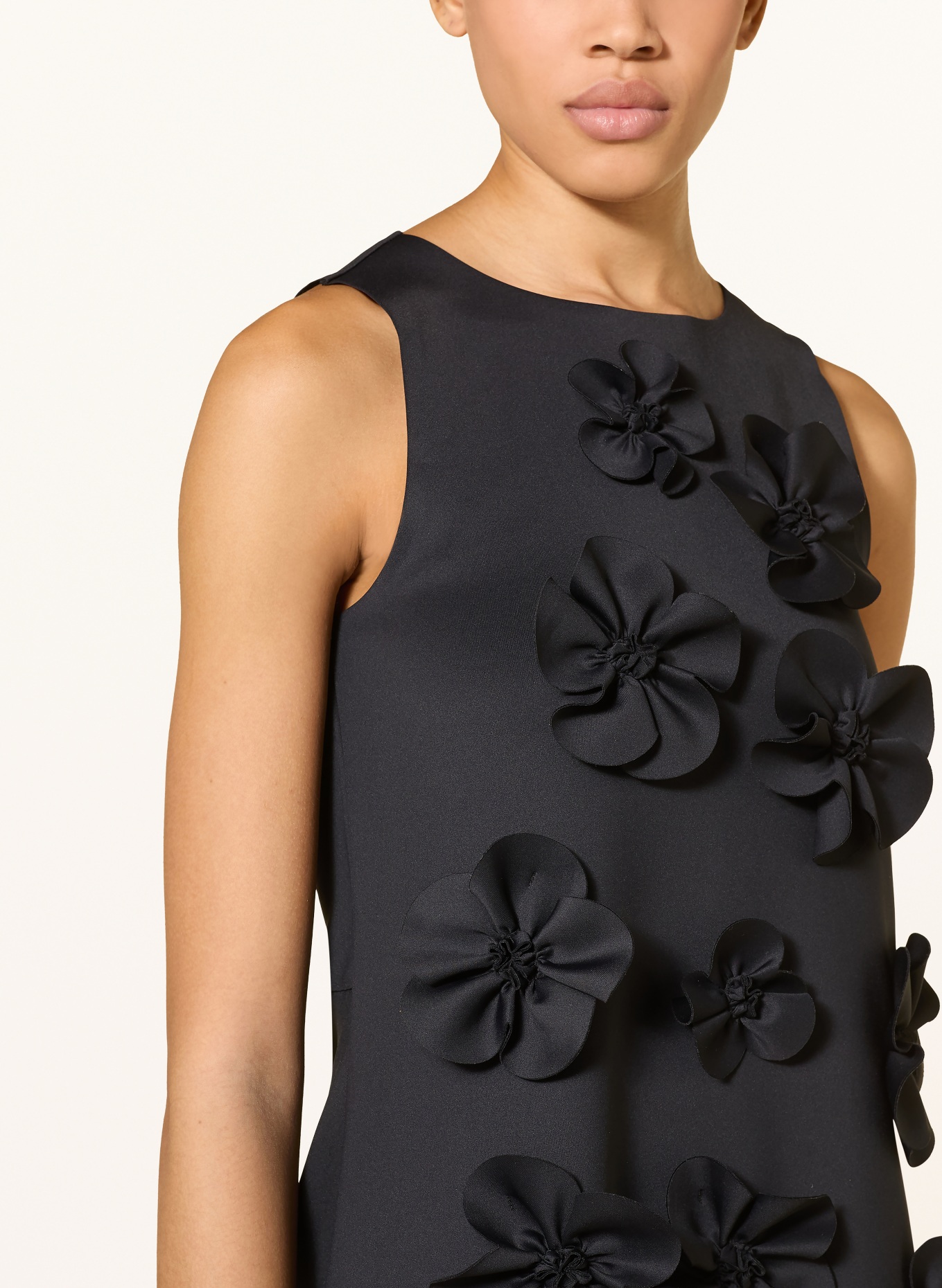 GOLDBERGH Tennisjurk FLOREN: ZWART