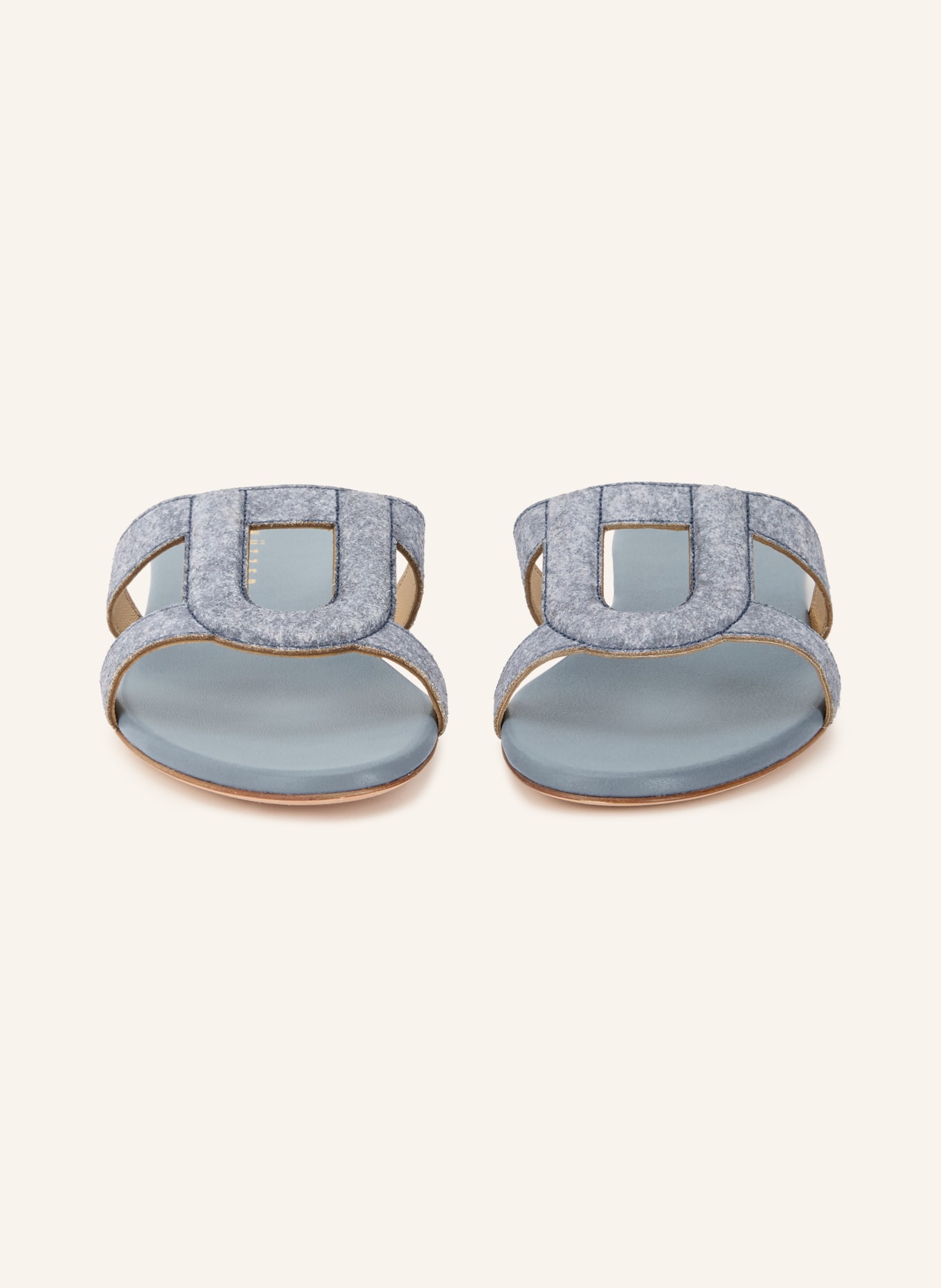 UNÜTZER Pantoletten: HELLBLAU