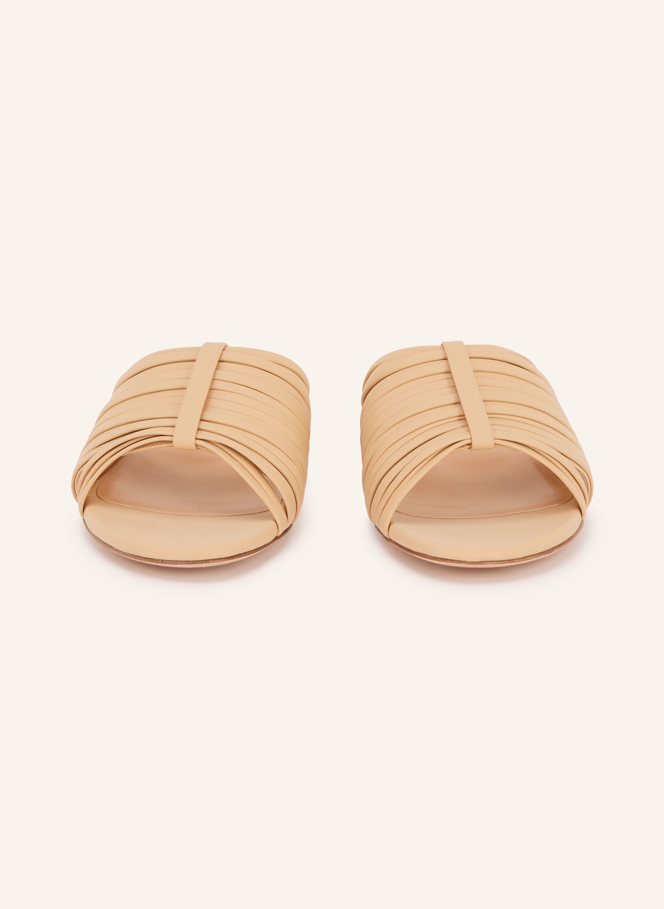 UNÜTZER mules: BEIGE