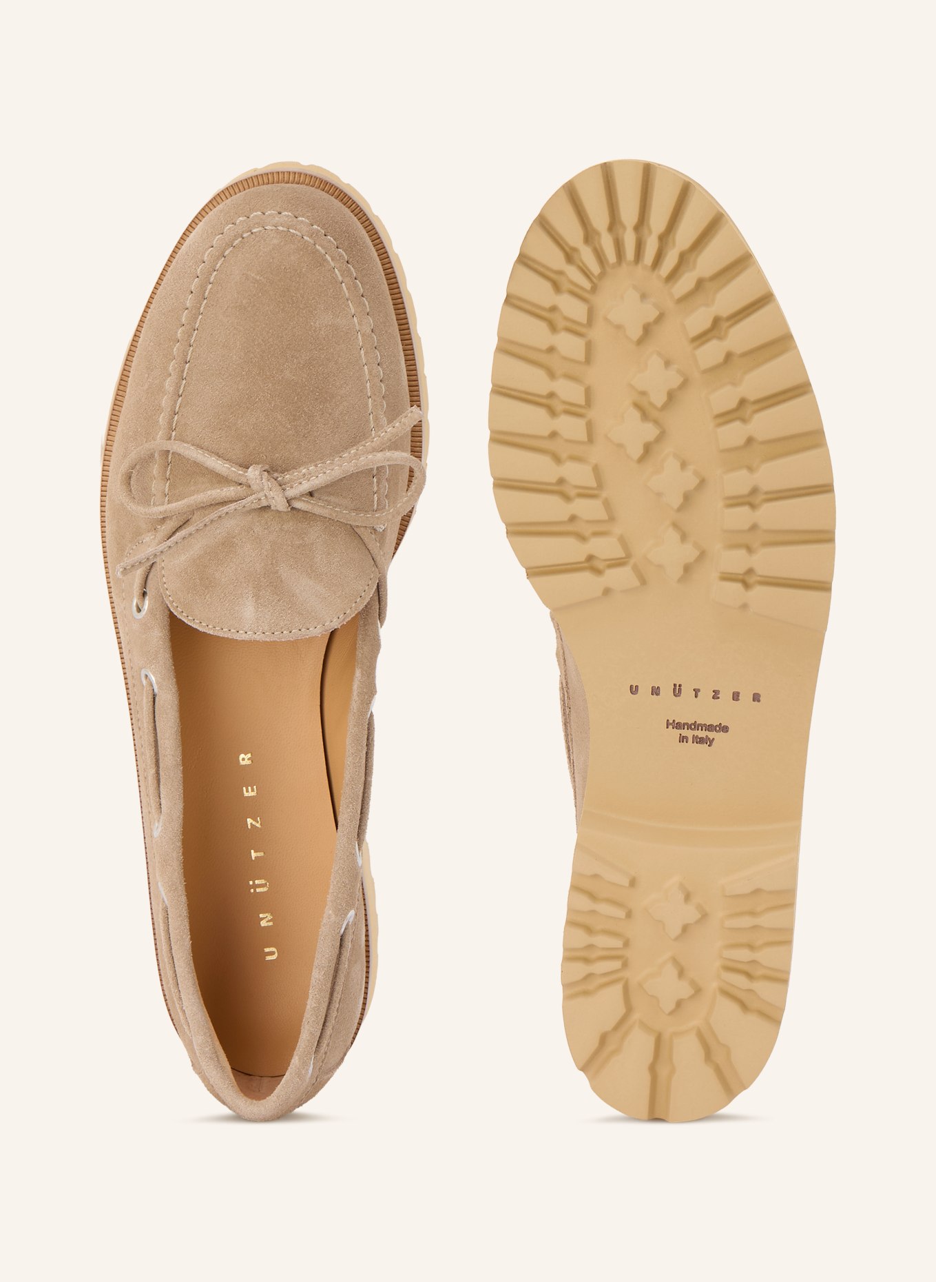 UNÜTZER bootschoenen: BEIGE