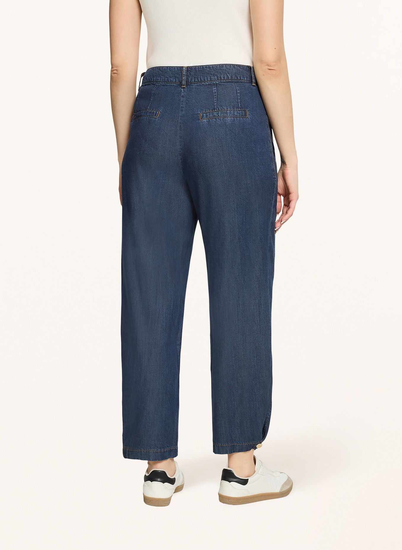 CARTOON Pantalon chino aspect jean: BLEU FONCÉ