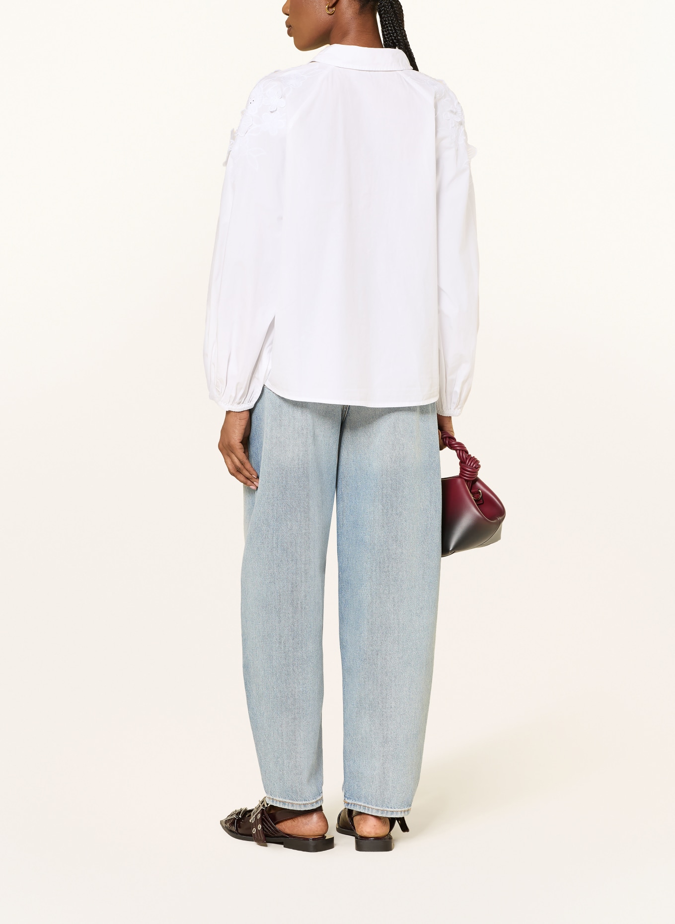 ESSENTIEL ANTWERP Hemdbluse JOELLA: WEISS