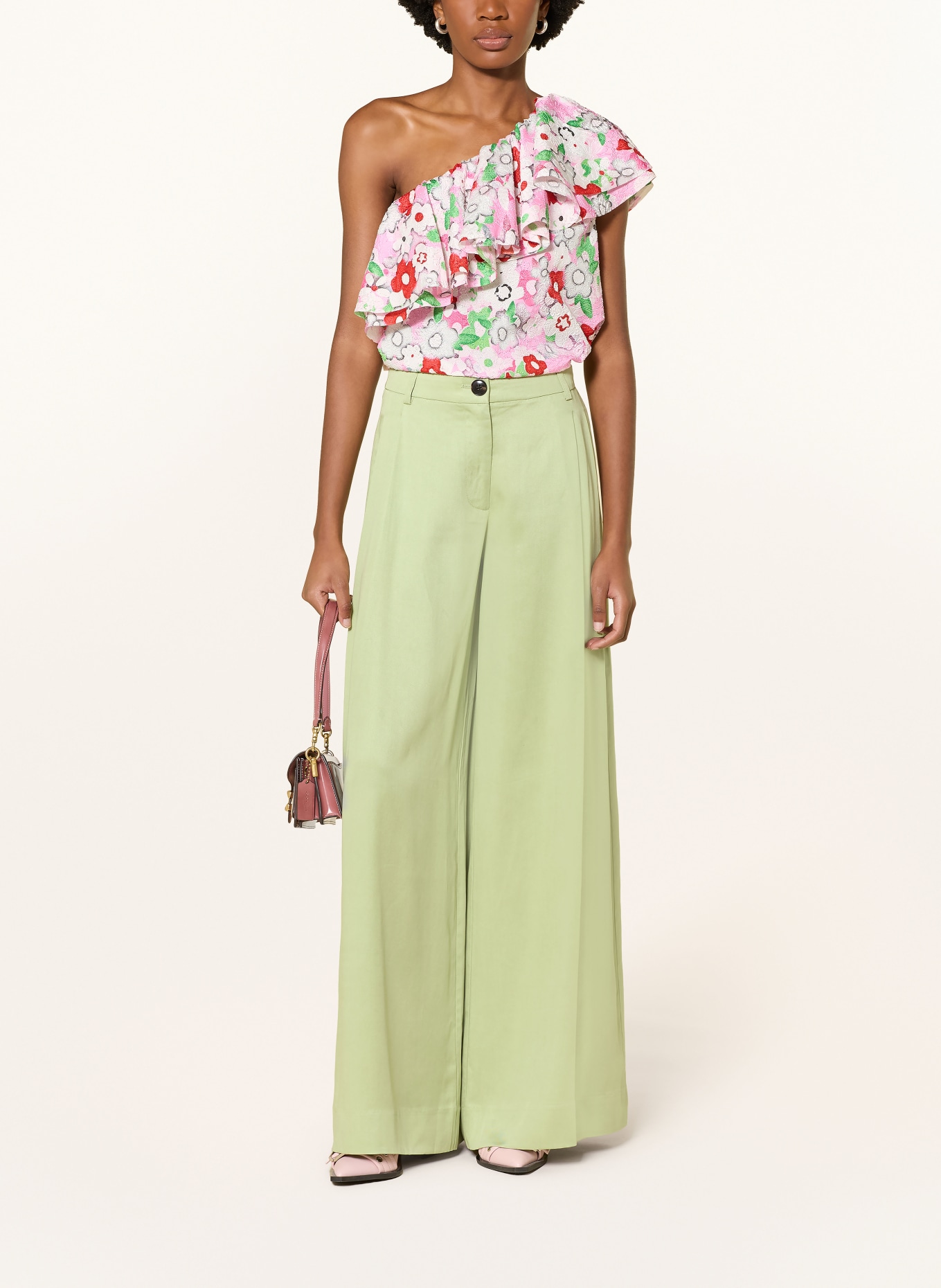 ESSENTIEL ANTWERP Pantalon Marlene JUSTICIA: VERT CLAIR