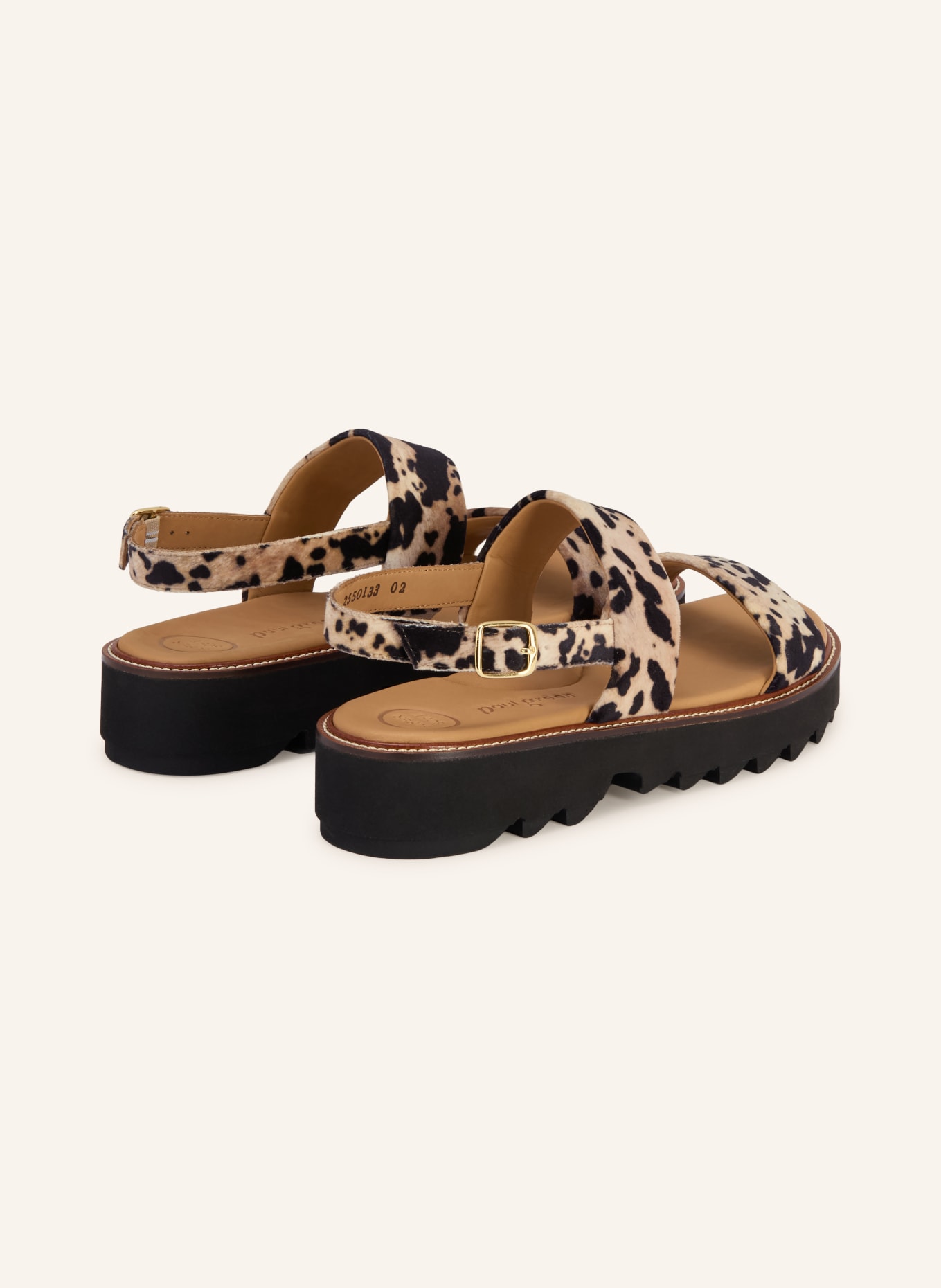 paul green sandales: BEIGE / NOIR