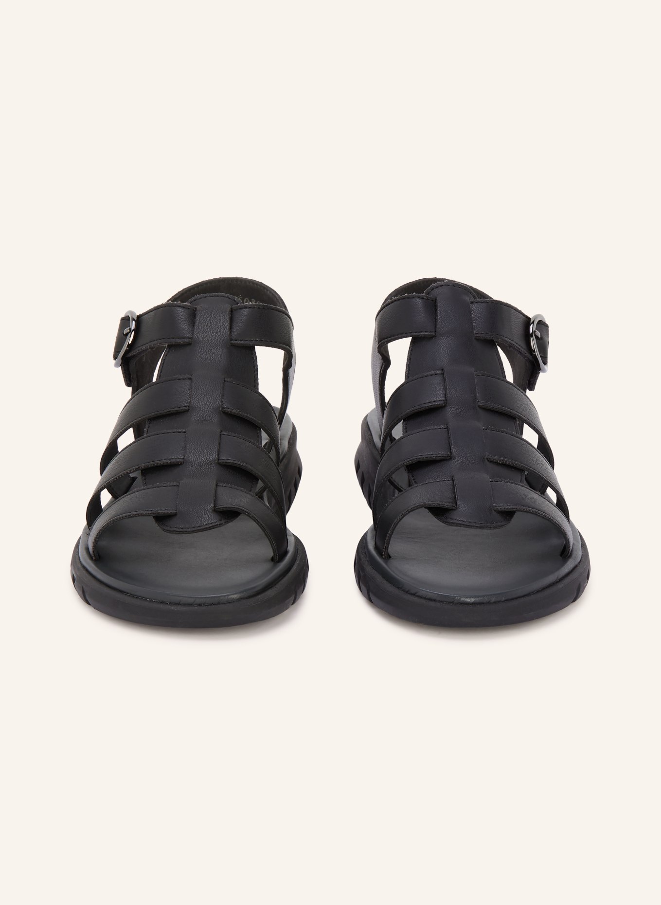 paul green sandals: BLACK