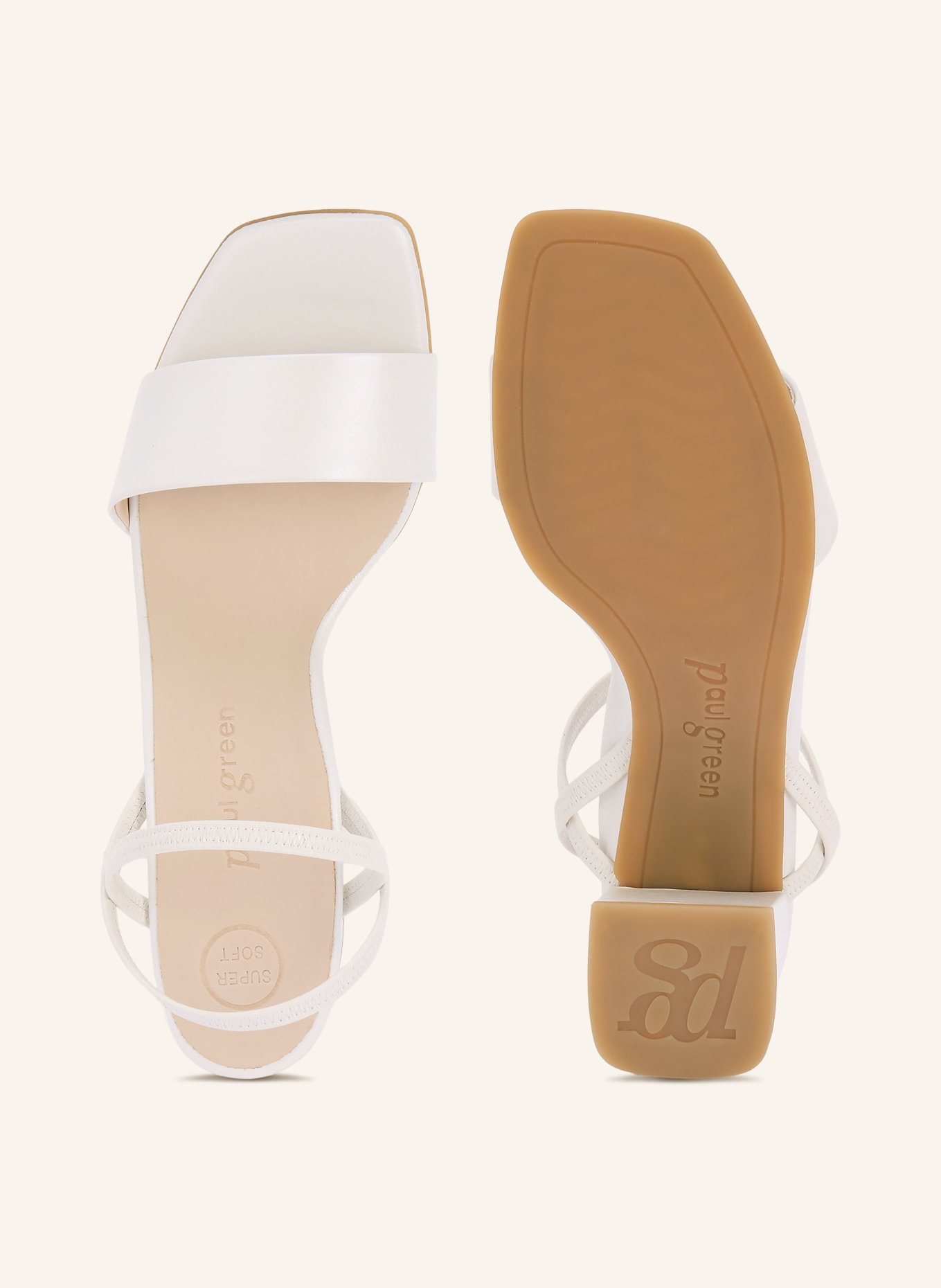 paul green sandales: CRÈME