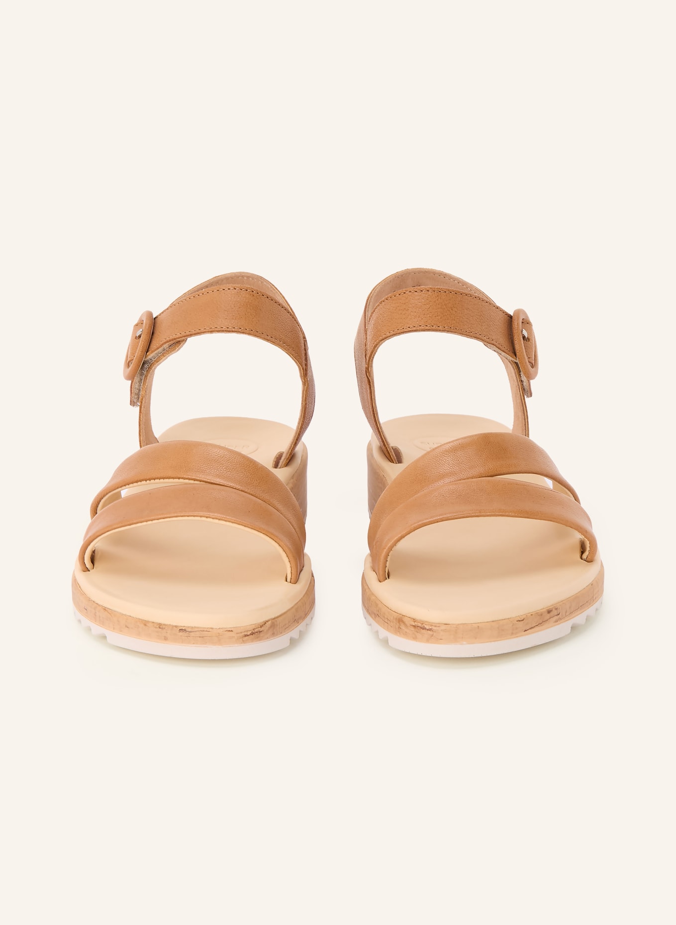 paul green Sandales à plateforme WASHED KID CUOIO: MARRON