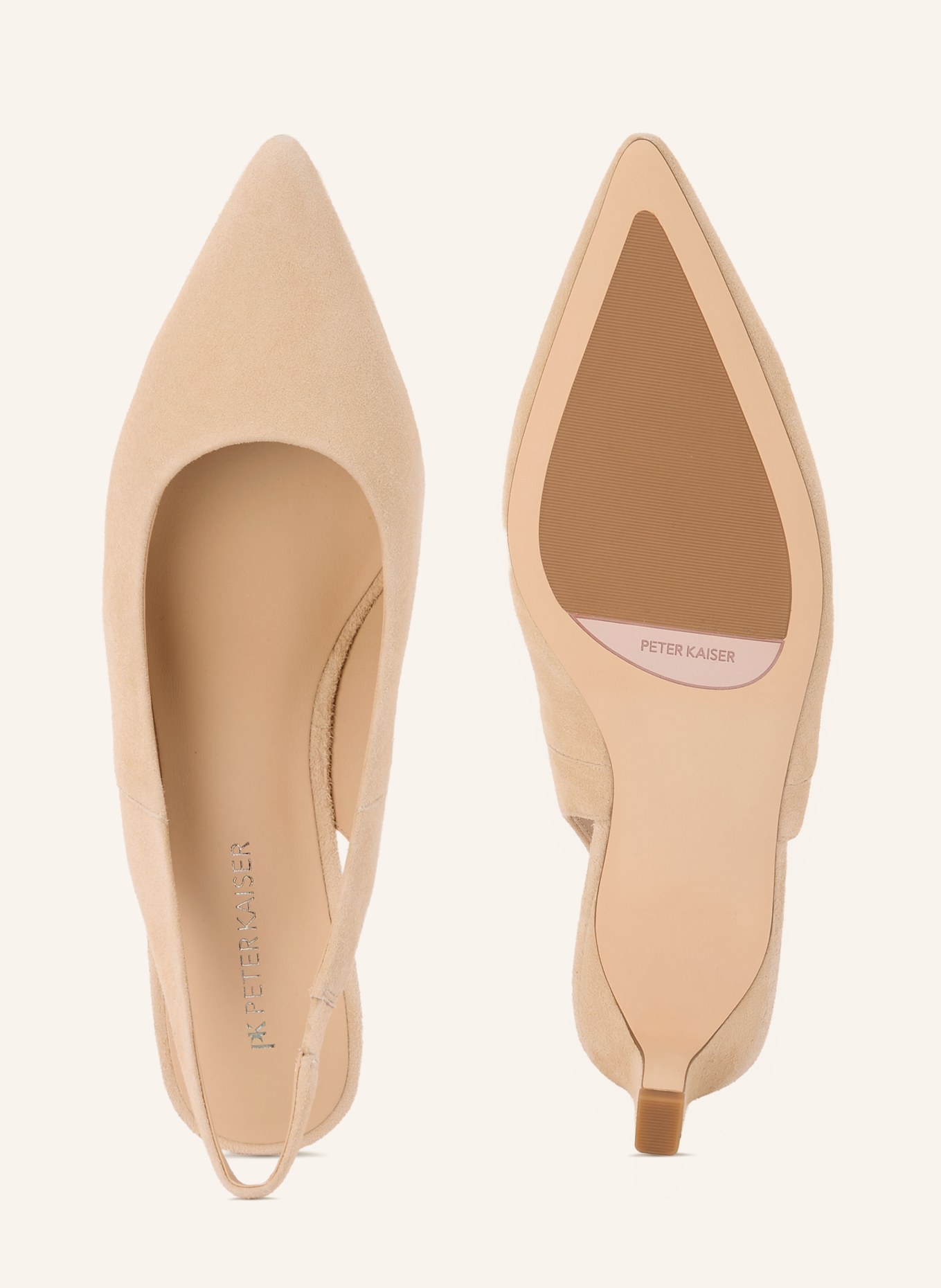 PETER KAISER Slingpumps IBIZA: LICHTBRUIN