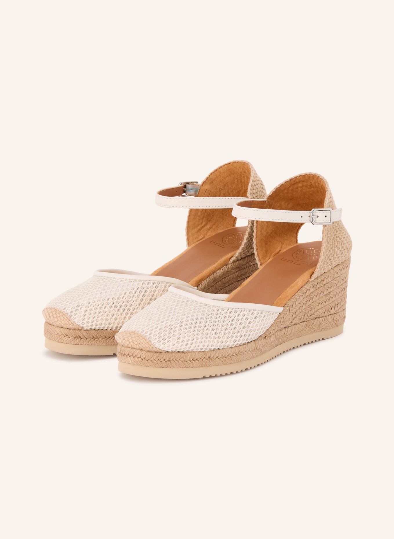 UNISA Sleehakken COREBO: ECRU / LICHTBRUIN