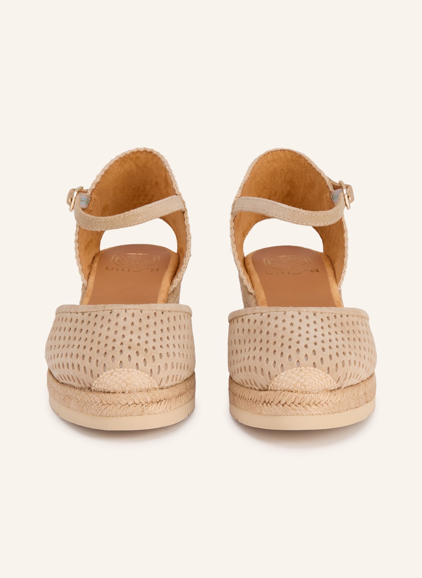 UNISA Klinowe CHASKA: BEŻOWY / ZŁOTY