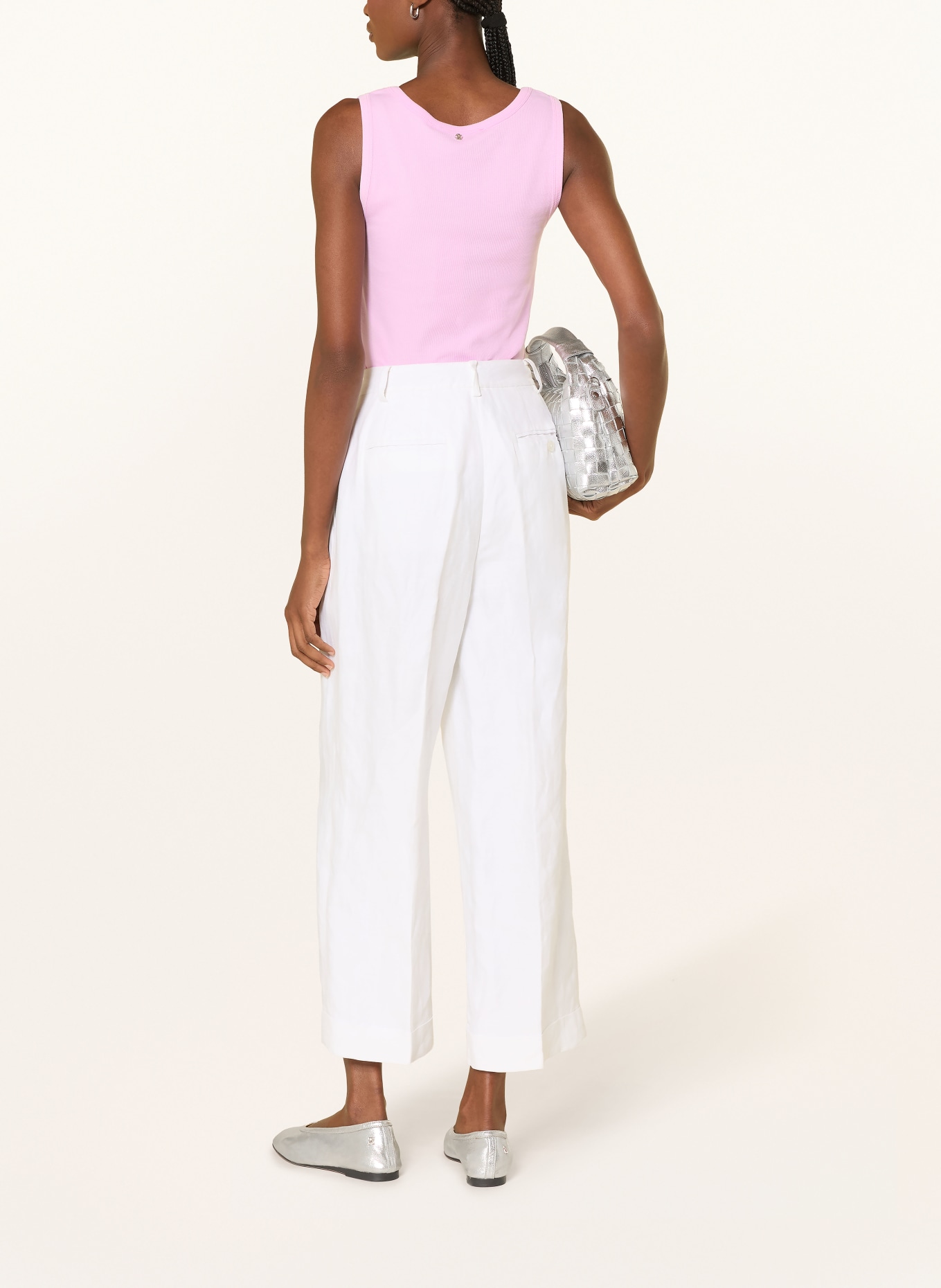 MARC AUREL Top met sierstenen: ROZE