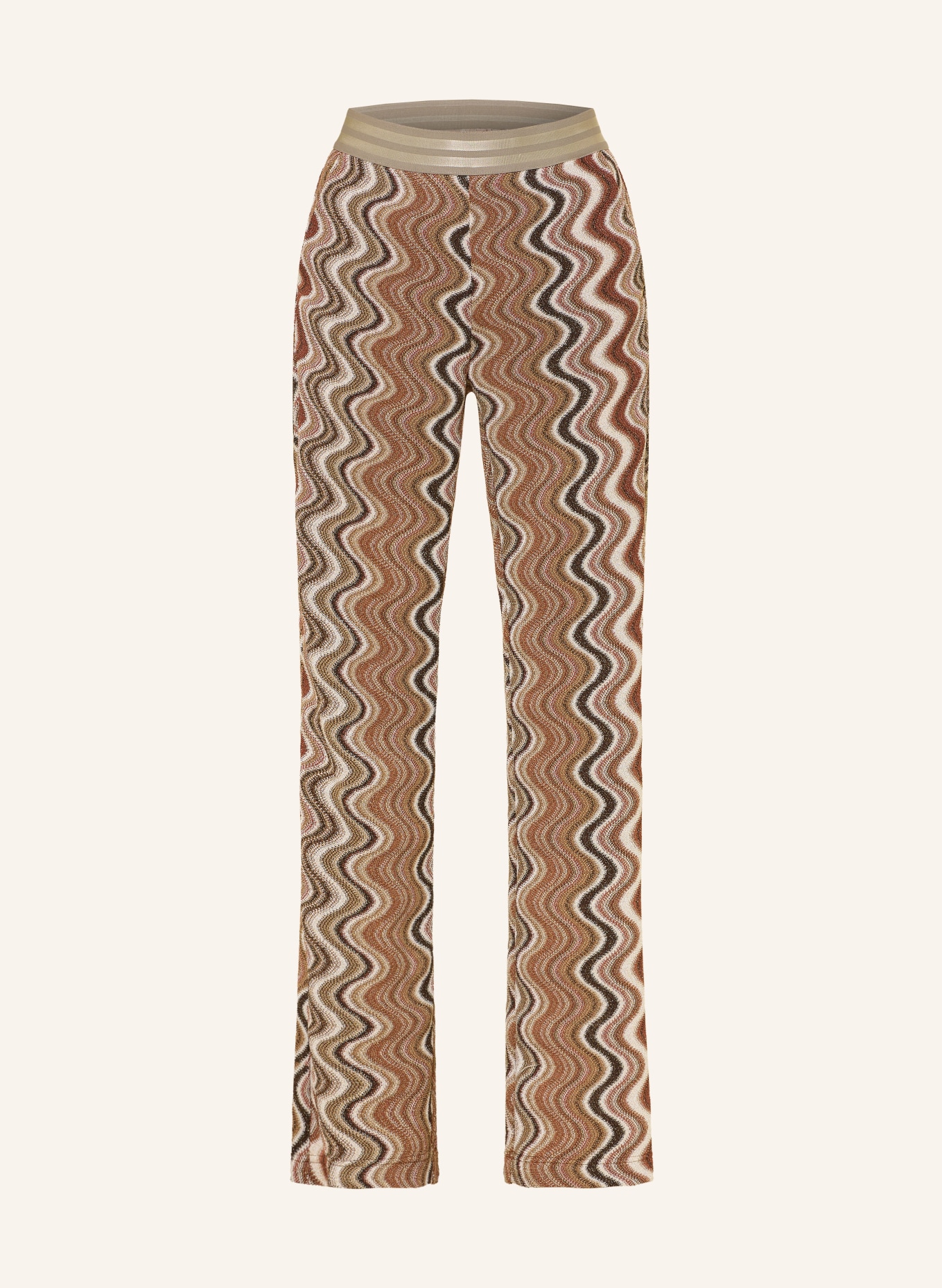 MASON'S Strickhose ELAX mit Glitzergarn: BEIGE / GOLD / BRAUN