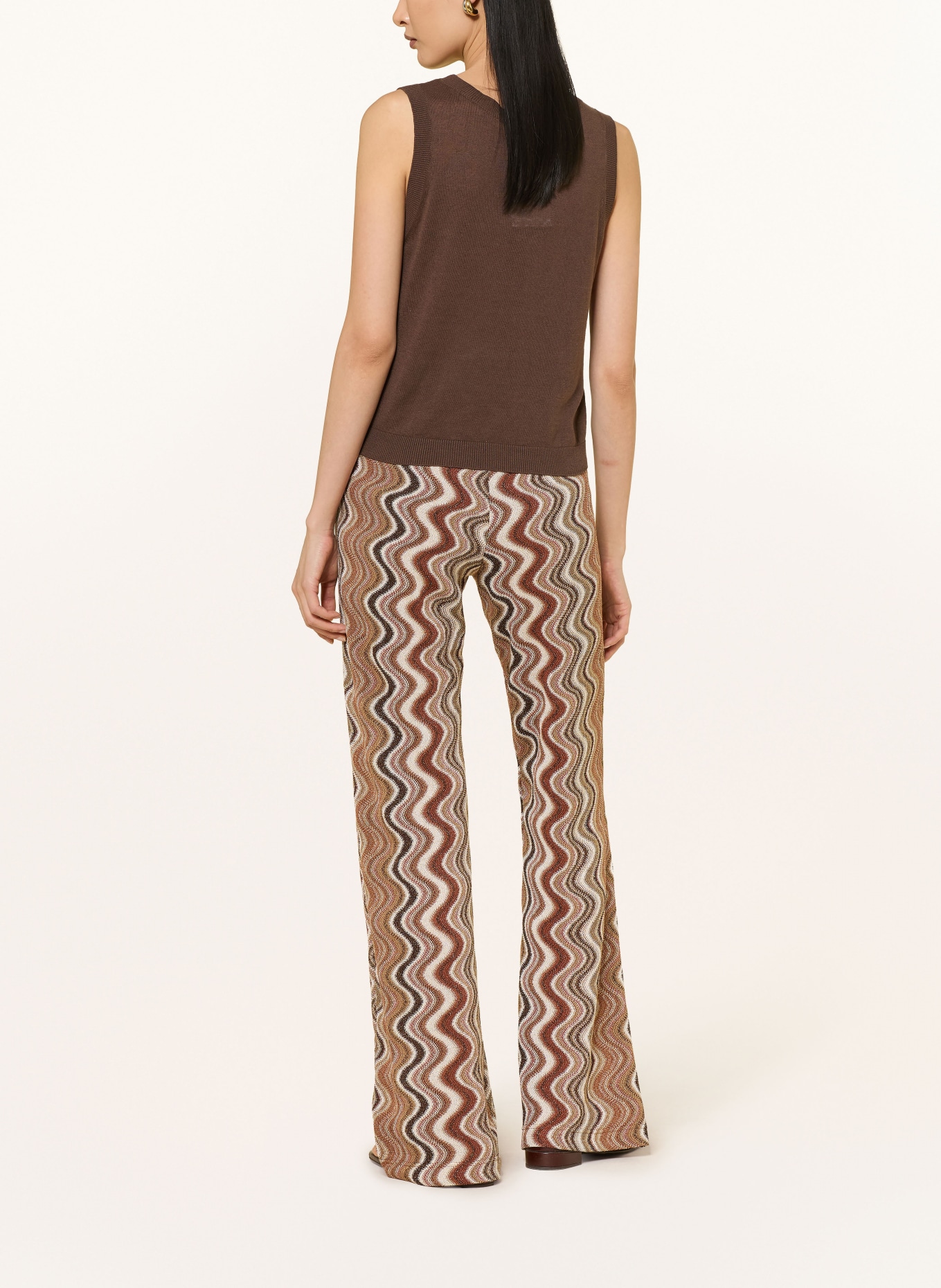 MASON'S Strickhose ELAX mit Glitzergarn: BEIGE / GOLD / BRAUN