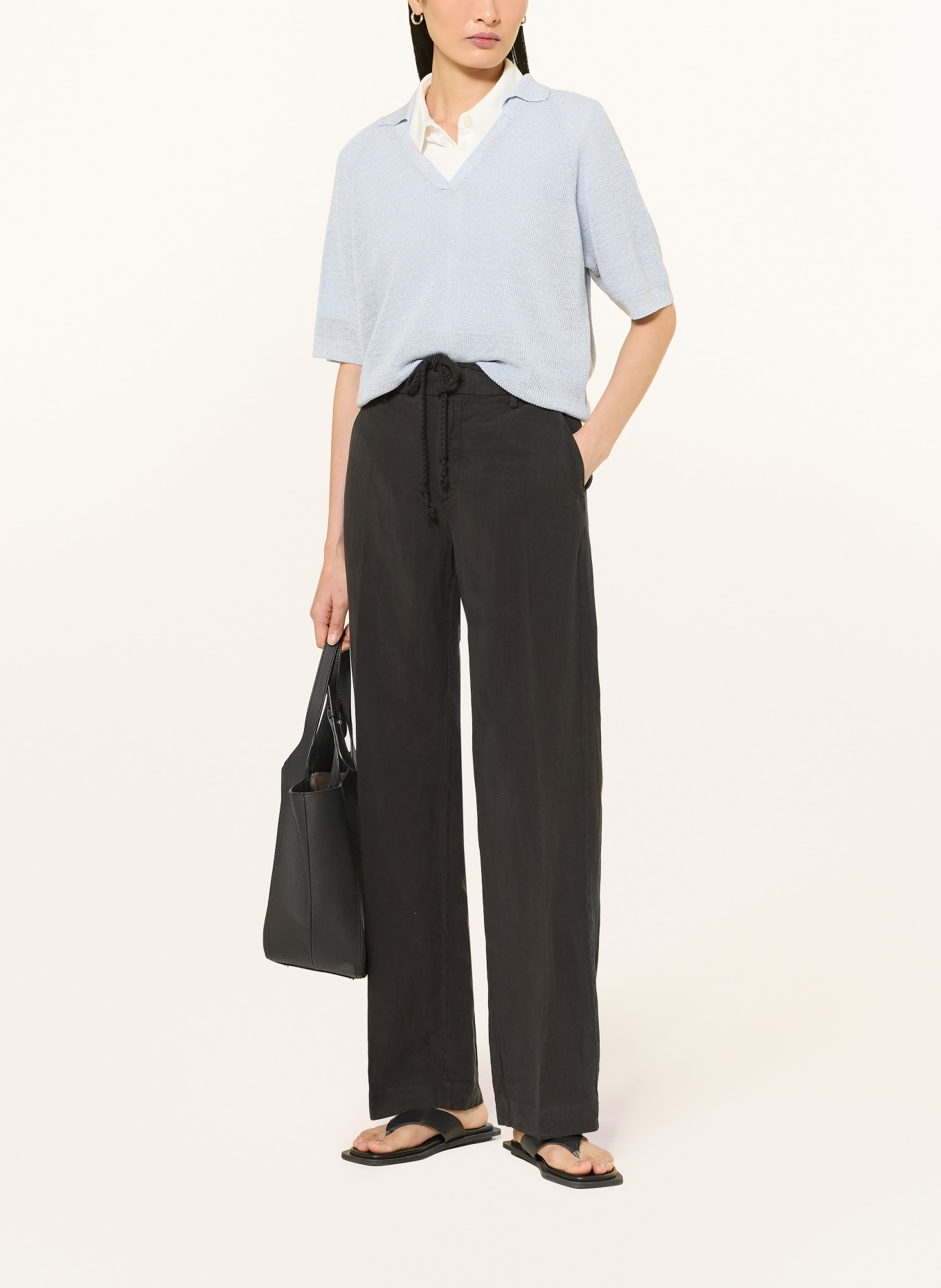 MASON'S Marlenehose NEW YORK: SCHWARZ