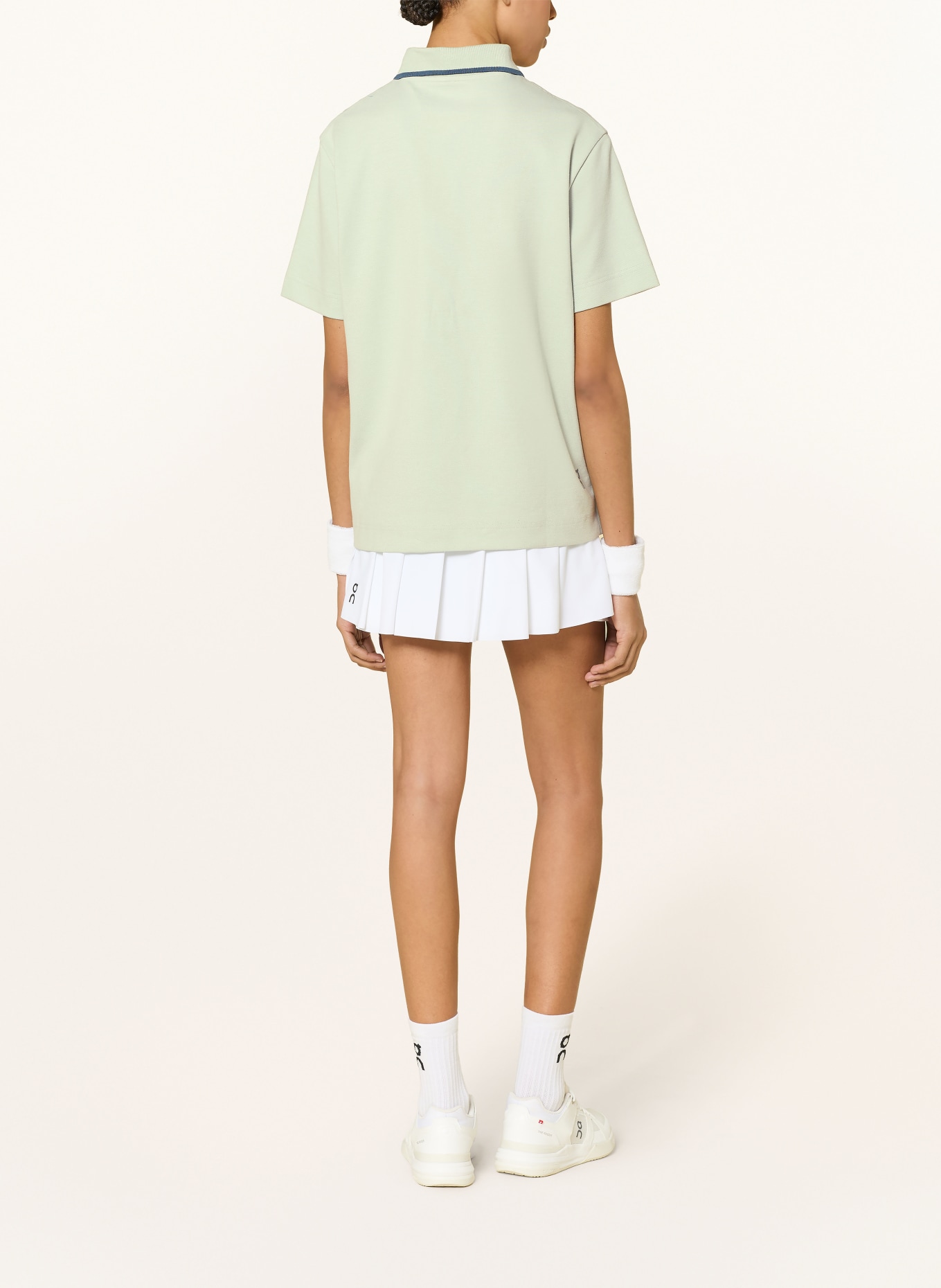 On Piqué-poloshirt COURTSIDE: MINT