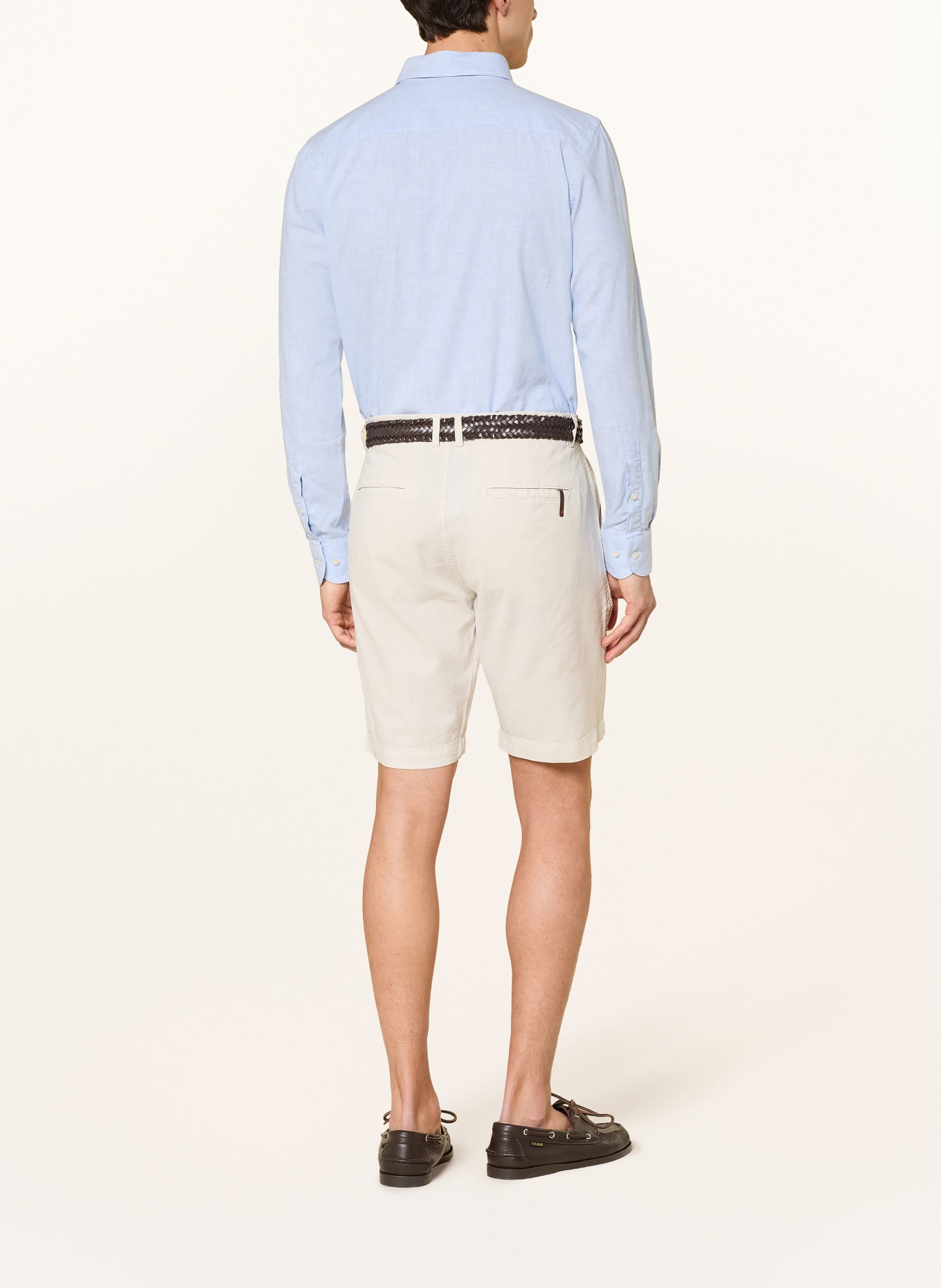 CINQUE CIJUNO Shorts with Linen: ECRU