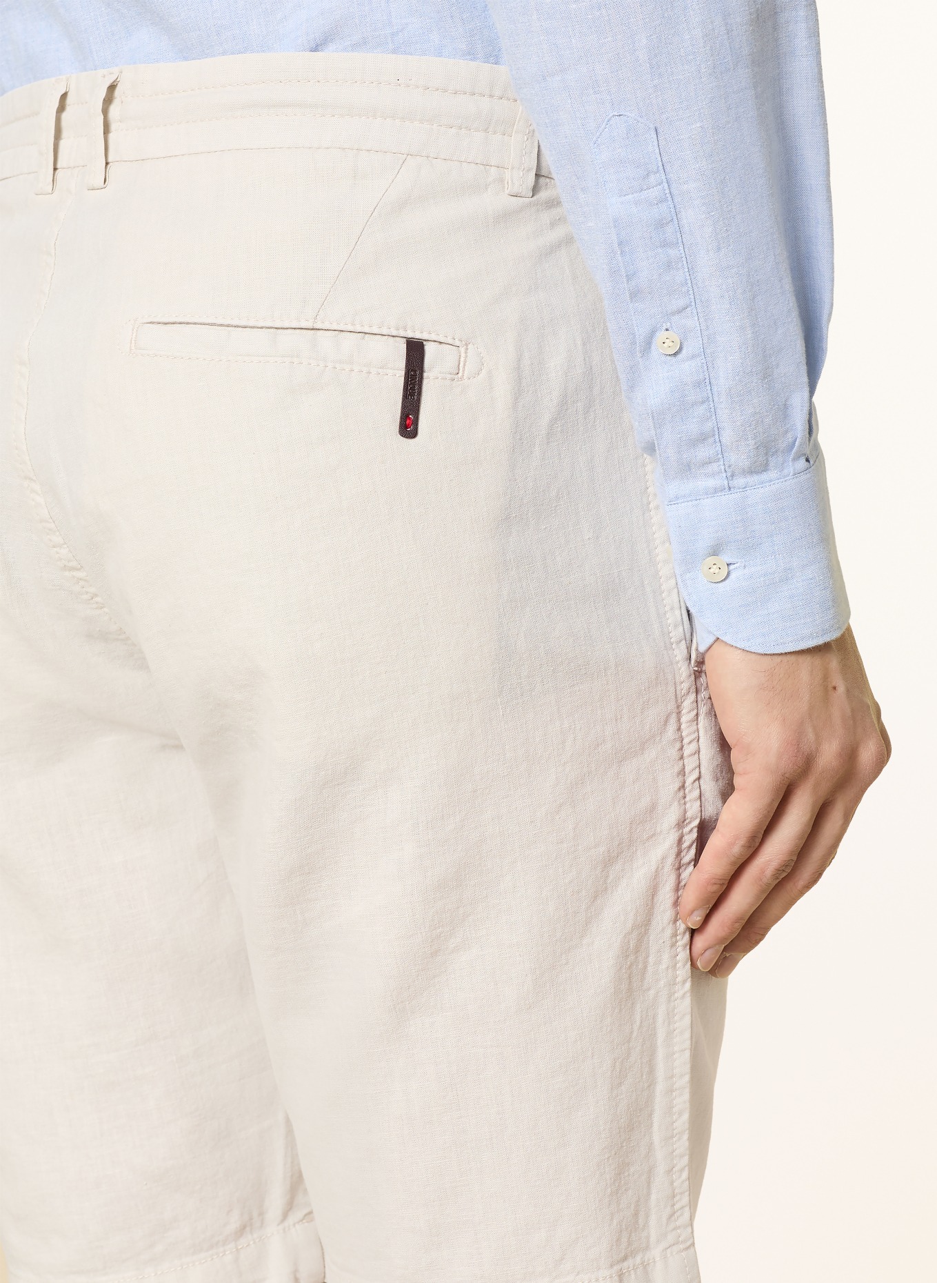 CINQUE CIJUNO Shorts with Linen: ECRU