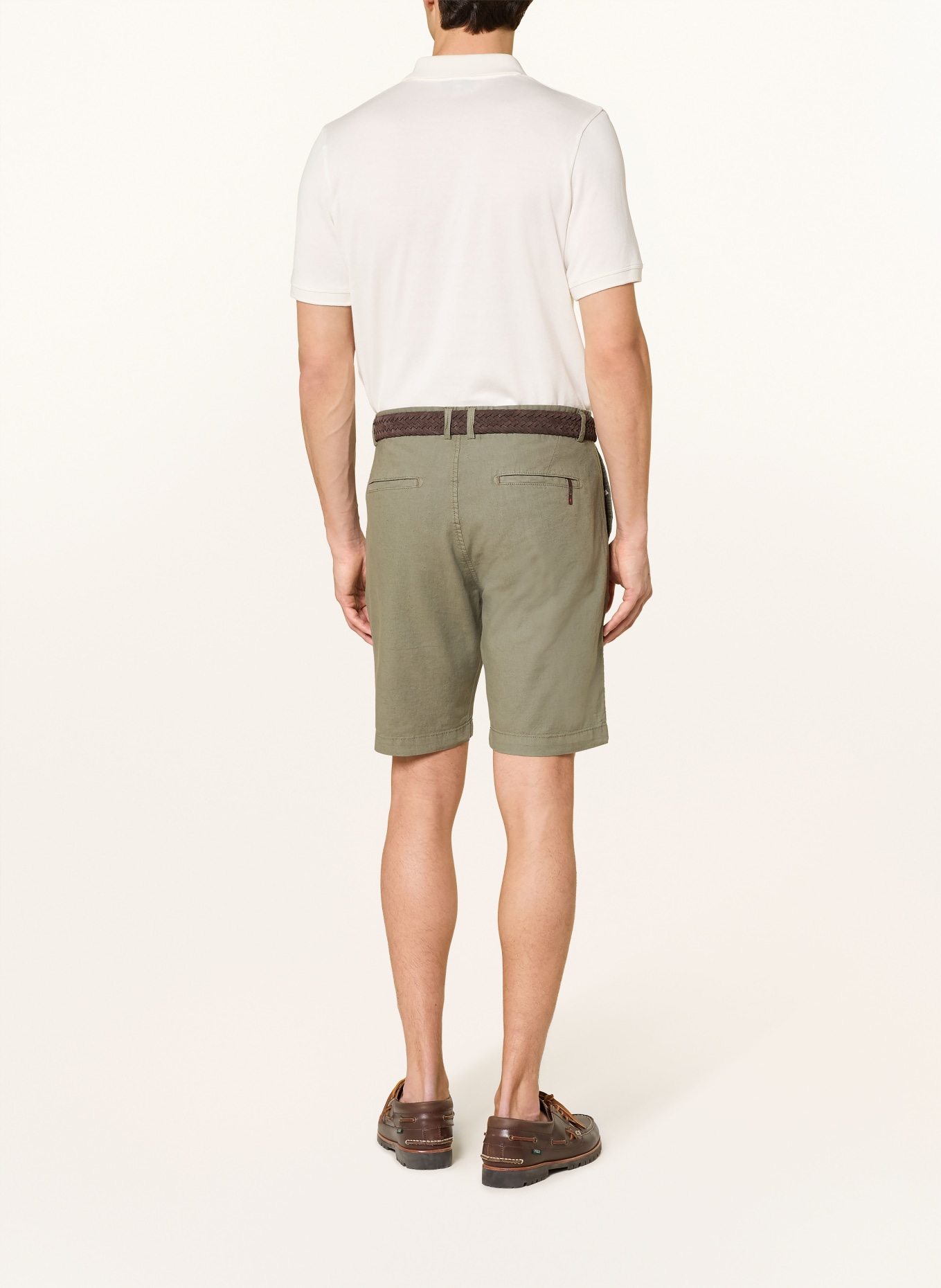 CINQUE CIJUNO-short van linnen: KAKI