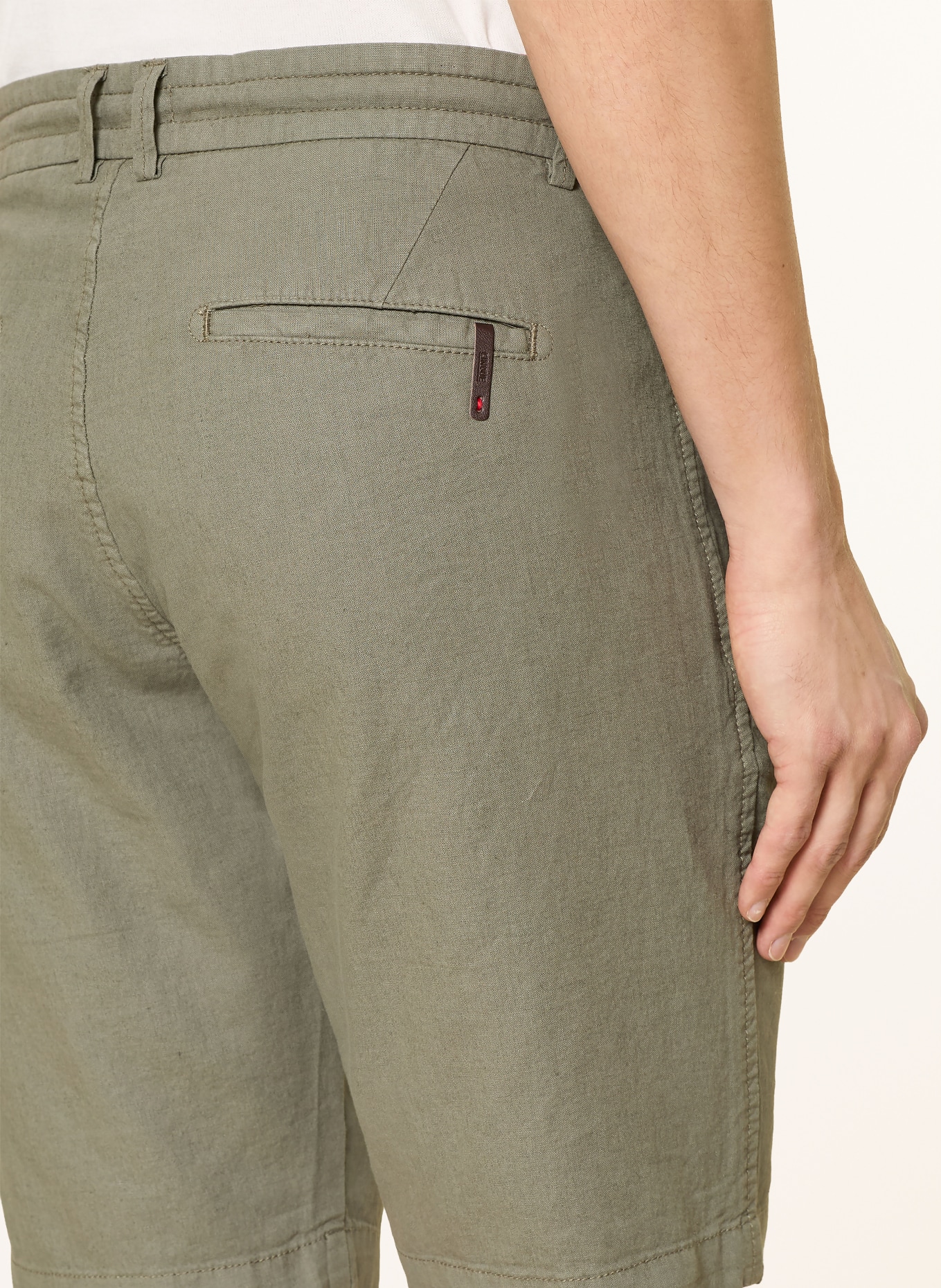 CINQUE CIJUNO-short van linnen: KAKI