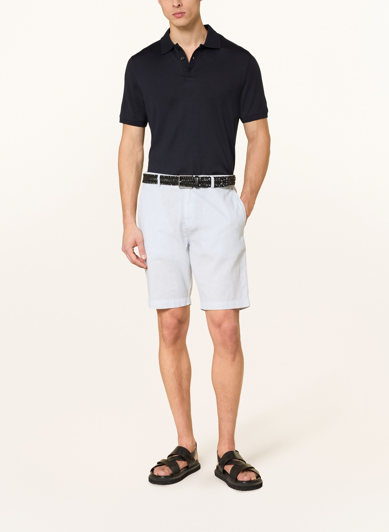 CINQUE Shorts CIJUNO mit Leinen: HELLBLAU