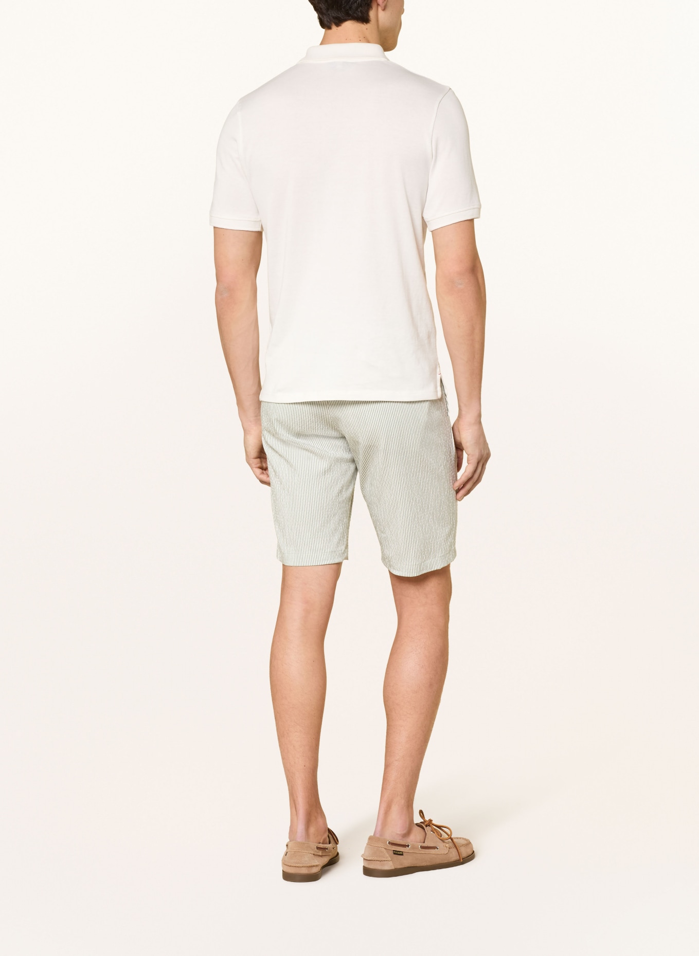 CINQUE CIBEPPE shorts: LIGHT GREEN / WHITE