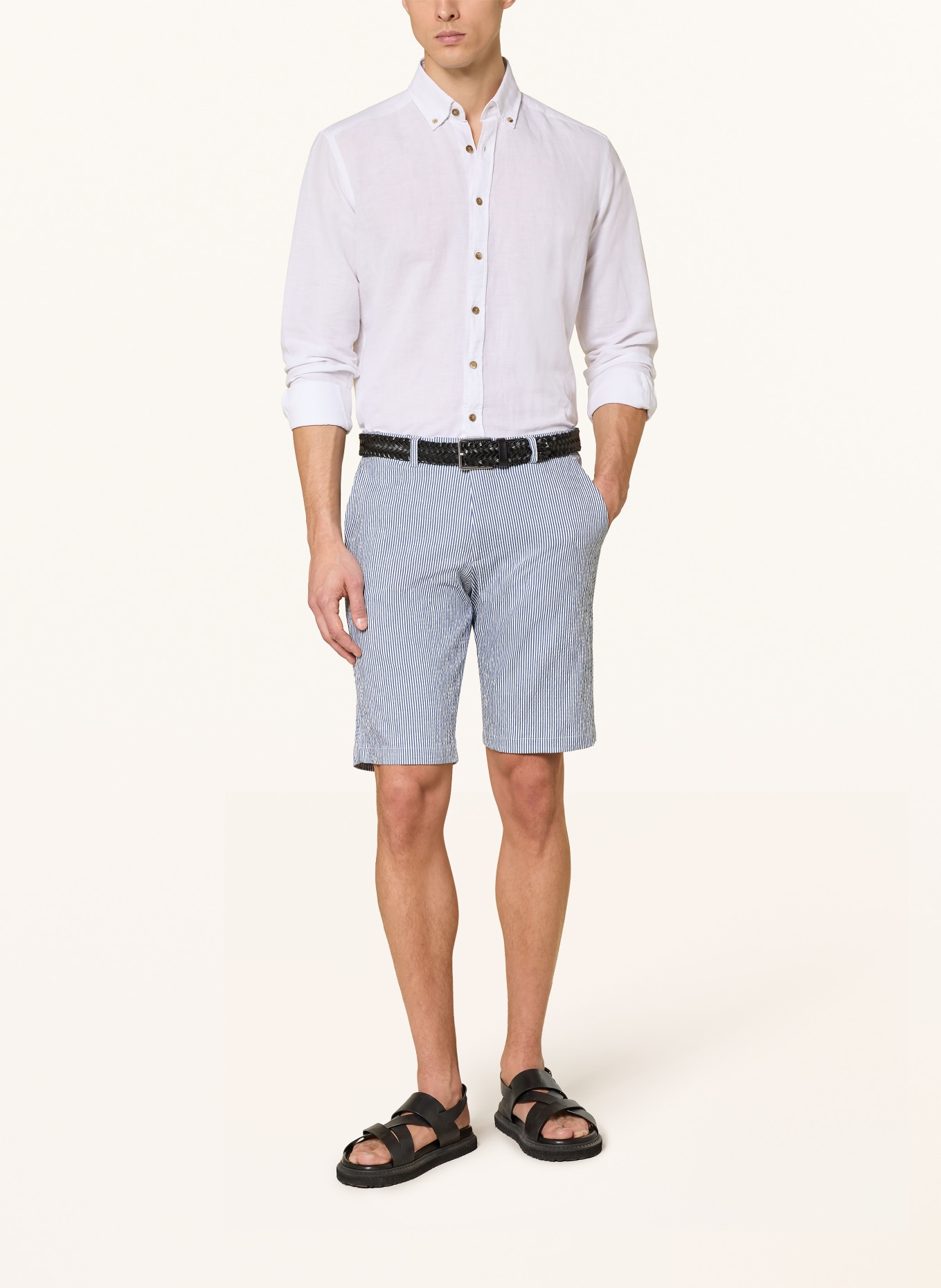CINQUE CIBEPPE shorts: DARK BLUE / WHITE