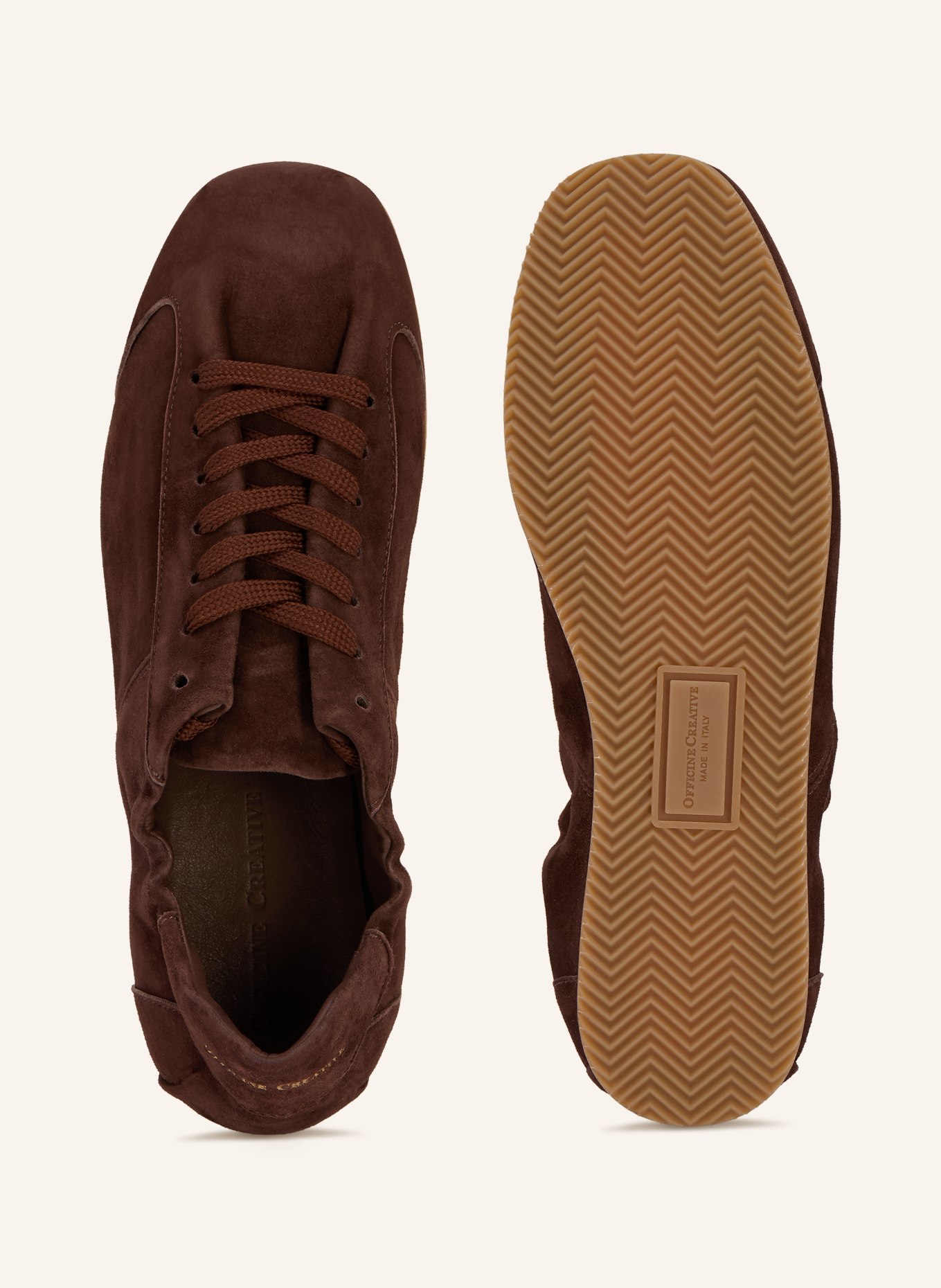 OFFICINE CREATIVE Baskets BALLET/101: MARRON FONCÉ