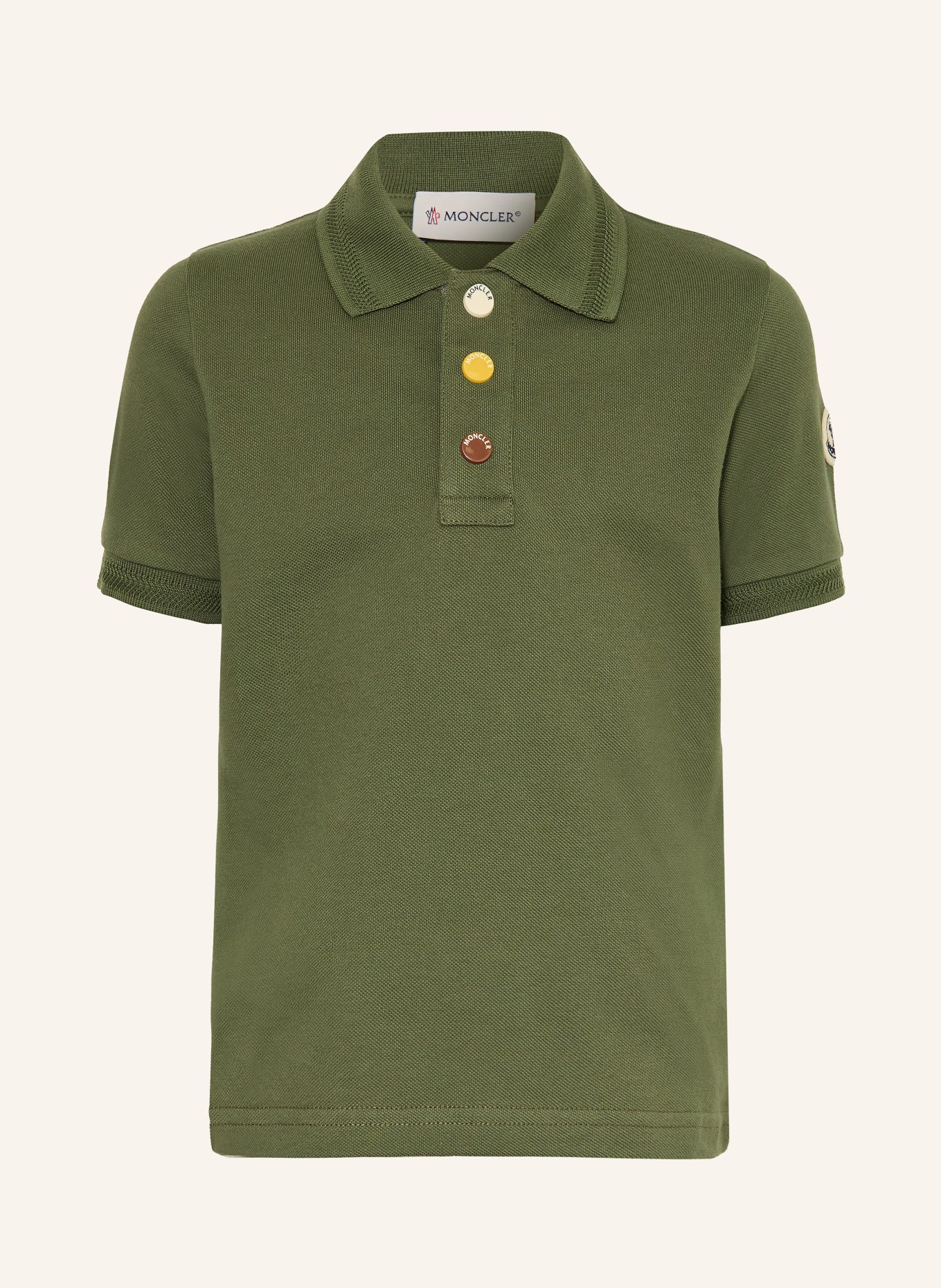 MONCLER enfant Polo piqué: VERT