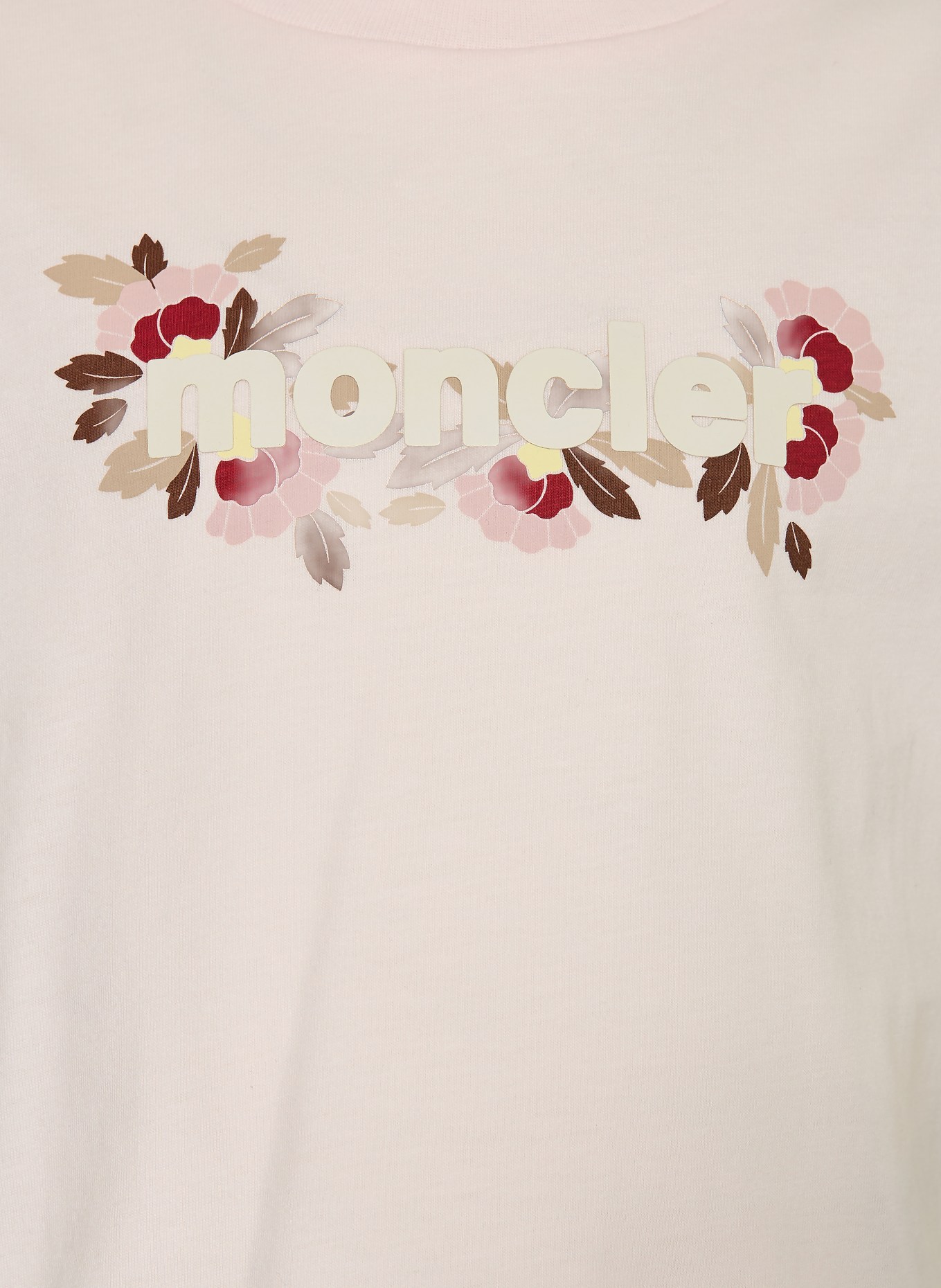 MONCLER enfant tričko: SVĚTLE RŮŽOVÁ / TMAVĚ HNĚDÁ / TMAVĚ ČERVENÁ