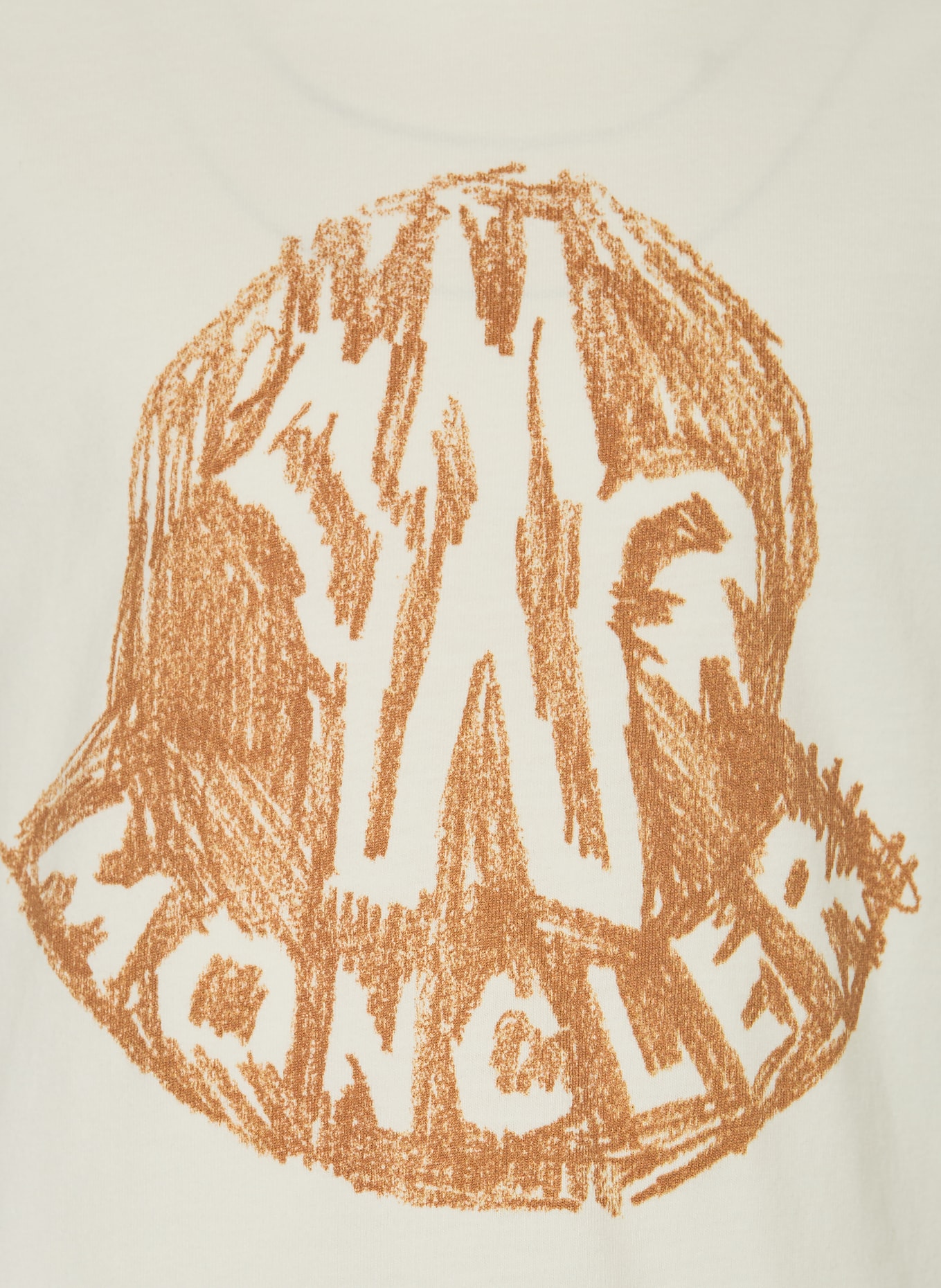 MONCLER enfant T-shirt: BLANC / MARRON