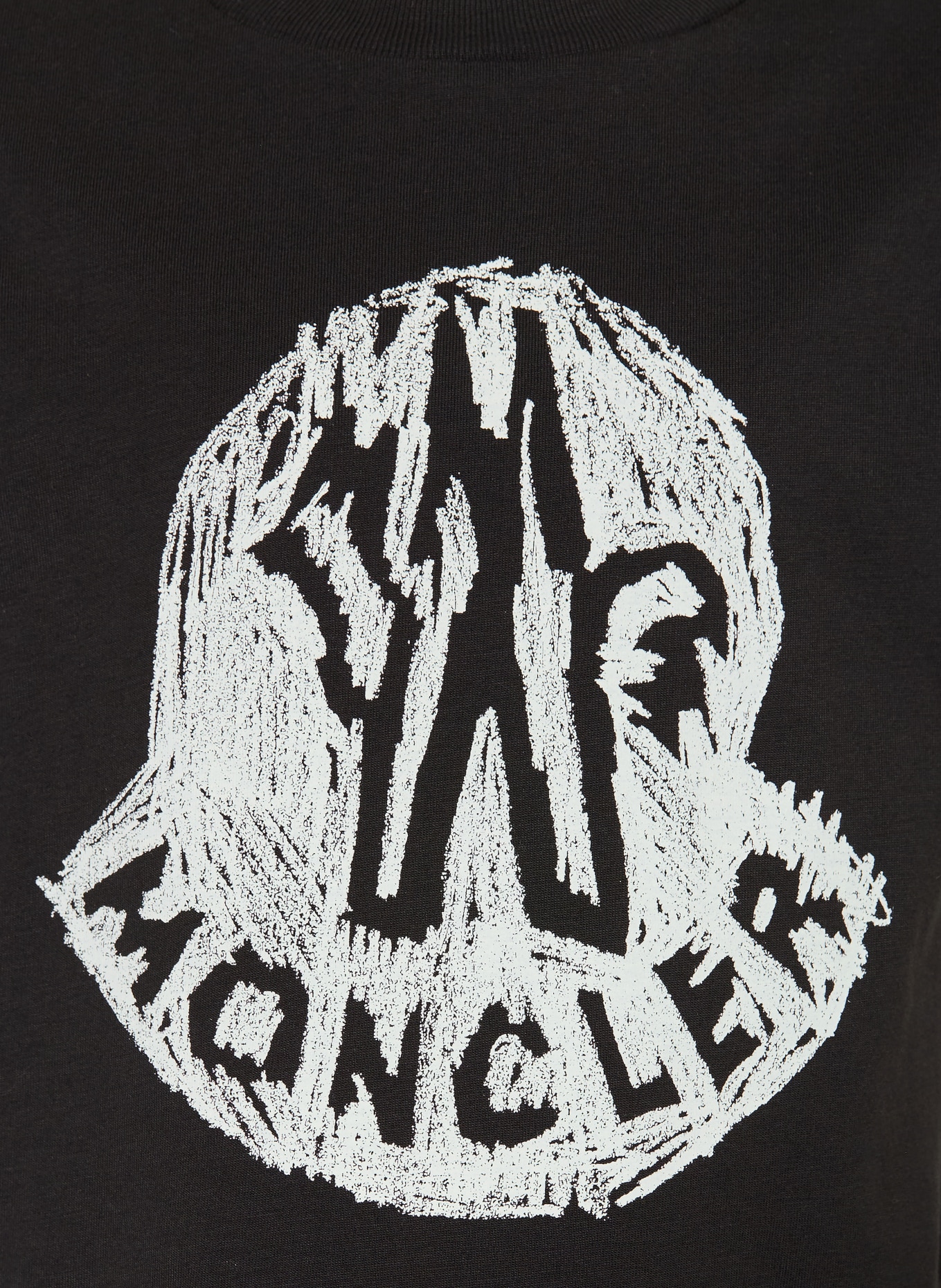 MONCLER enfant T-shirt: NOIR / BLANC