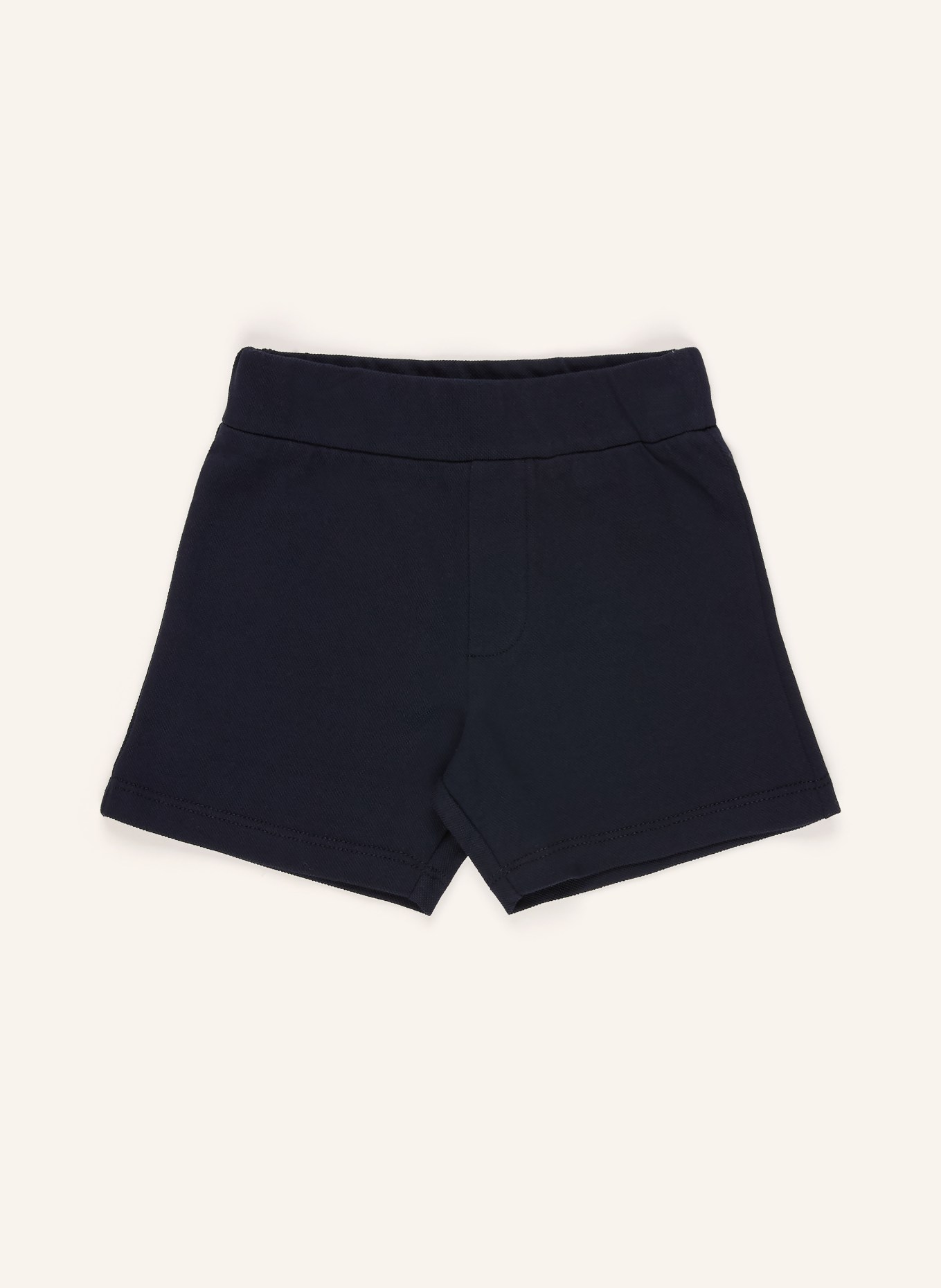 MONCLER enfant Set: piqué-poloshirt en korte broek: WIT / DONKERBLAUW