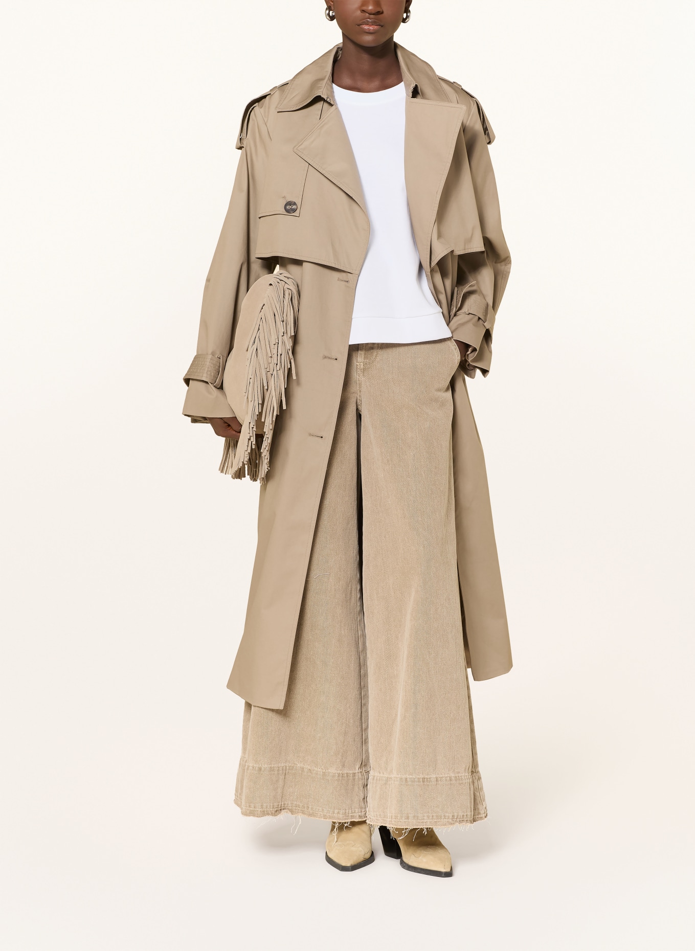 JOOP! Sweat-shirt TILINA à manches 3/4: BLANC