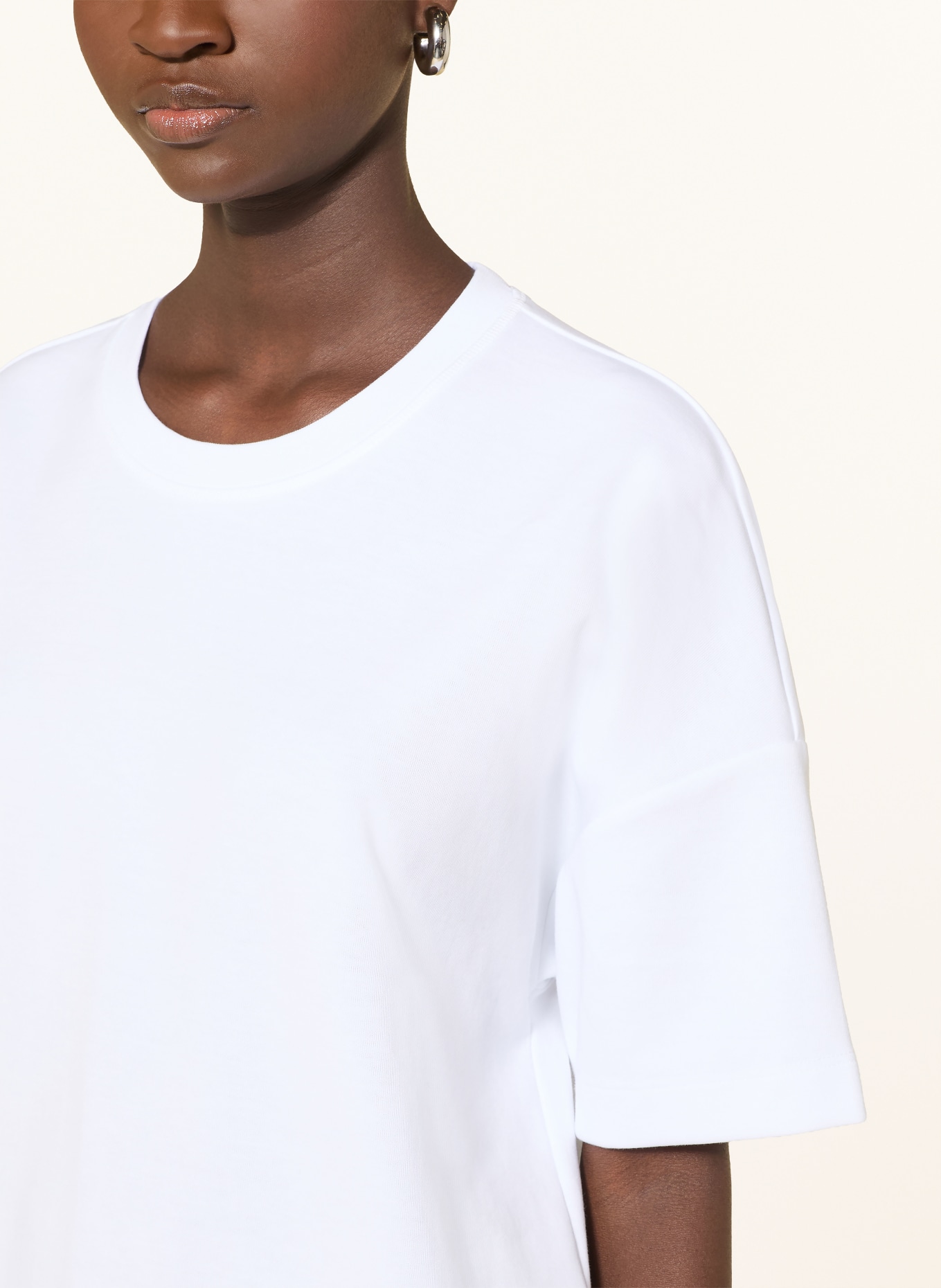 JOOP! Sweat-shirt TILINA à manches 3/4: BLANC