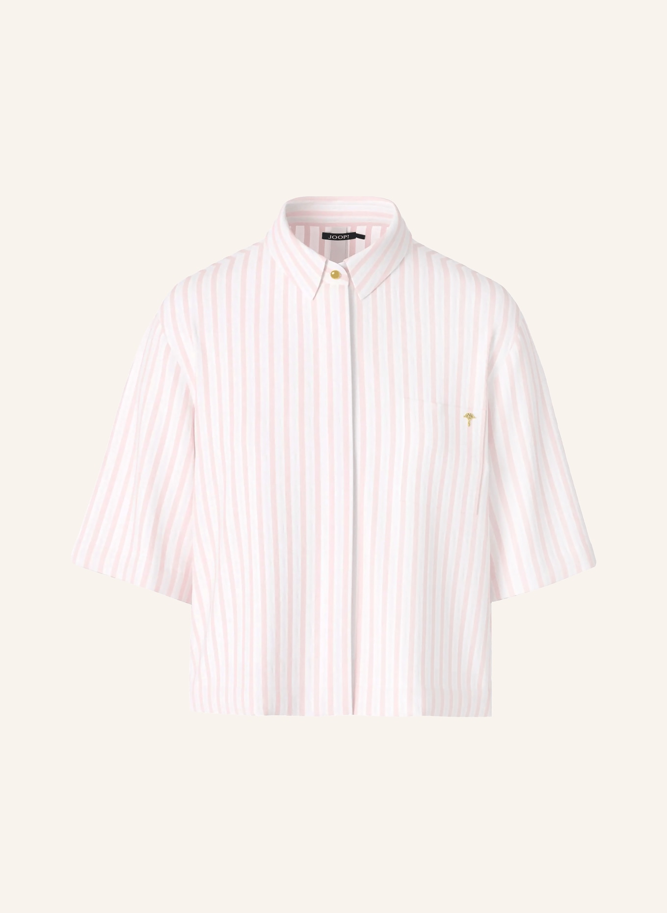 JOOP! Hemdbluse BETTE: HELLROSA / WEISS