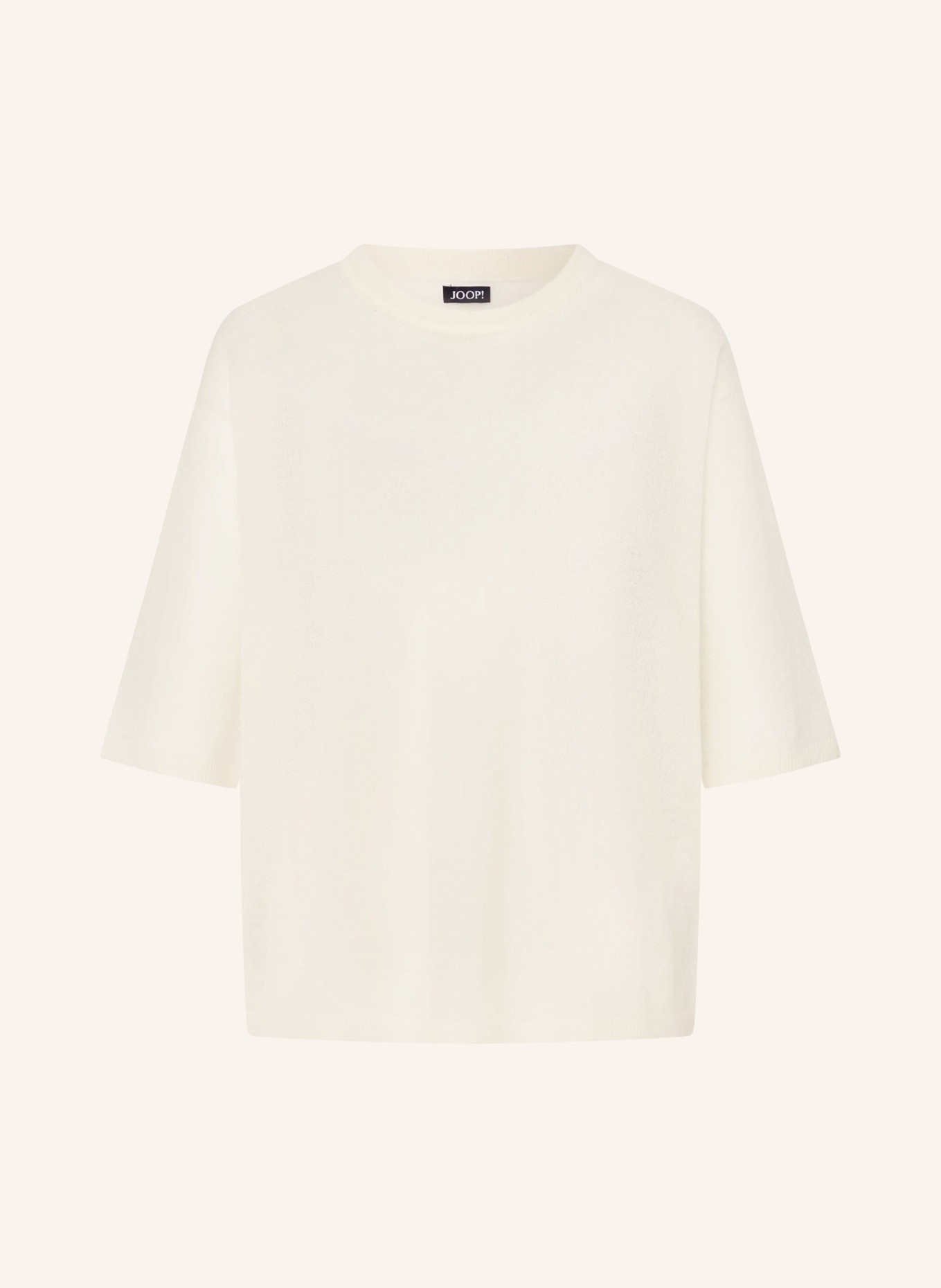 JOOP! Trui KILLA met mohair en 3/4-mouwen: ECRU