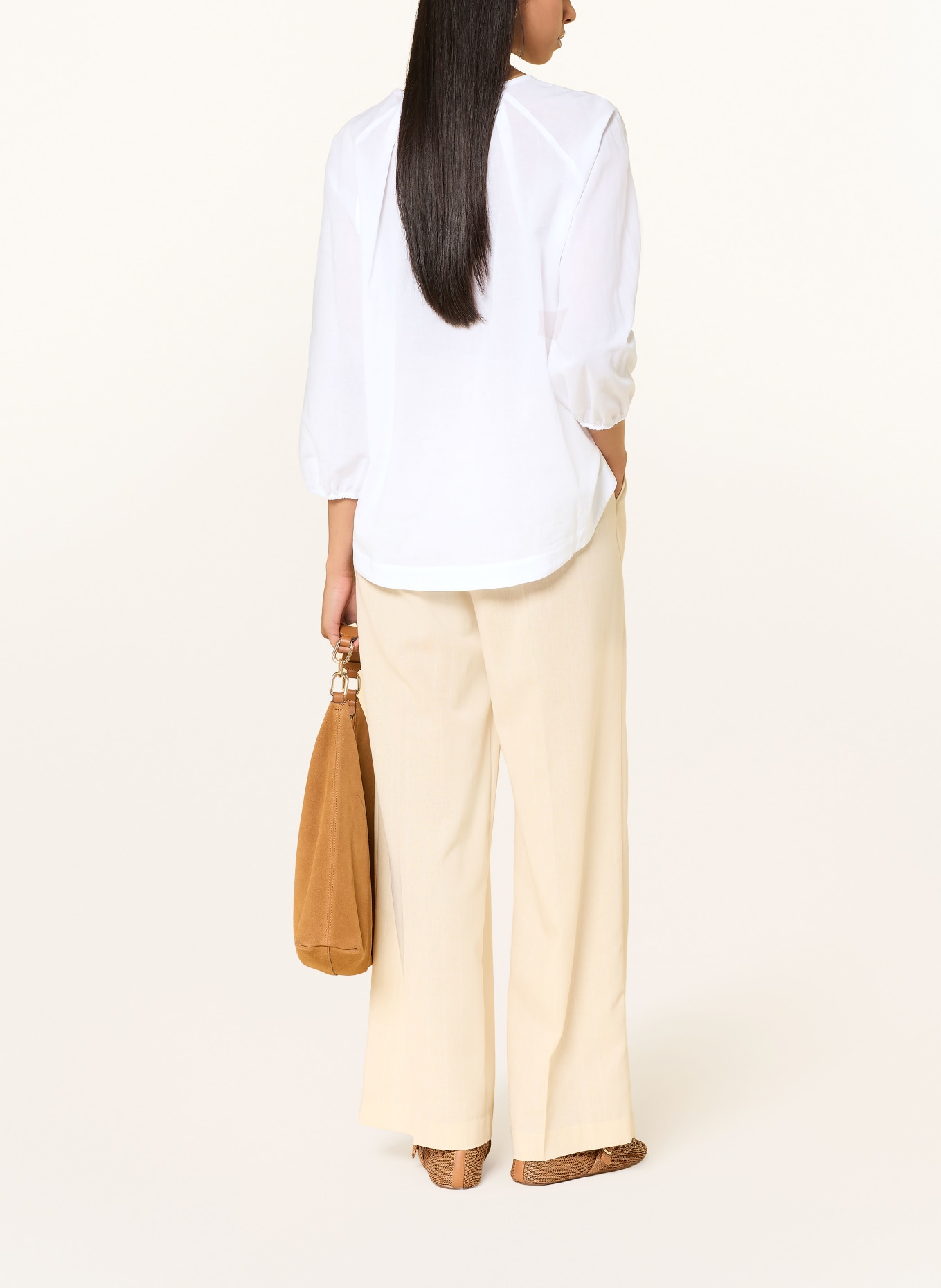 JOOP! Blouse BASANTI met 3/4-mouwen: WIT