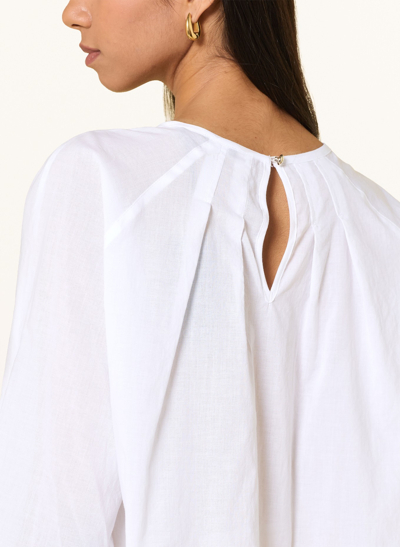 JOOP! Blouse BASANTI met 3/4-mouwen: WIT