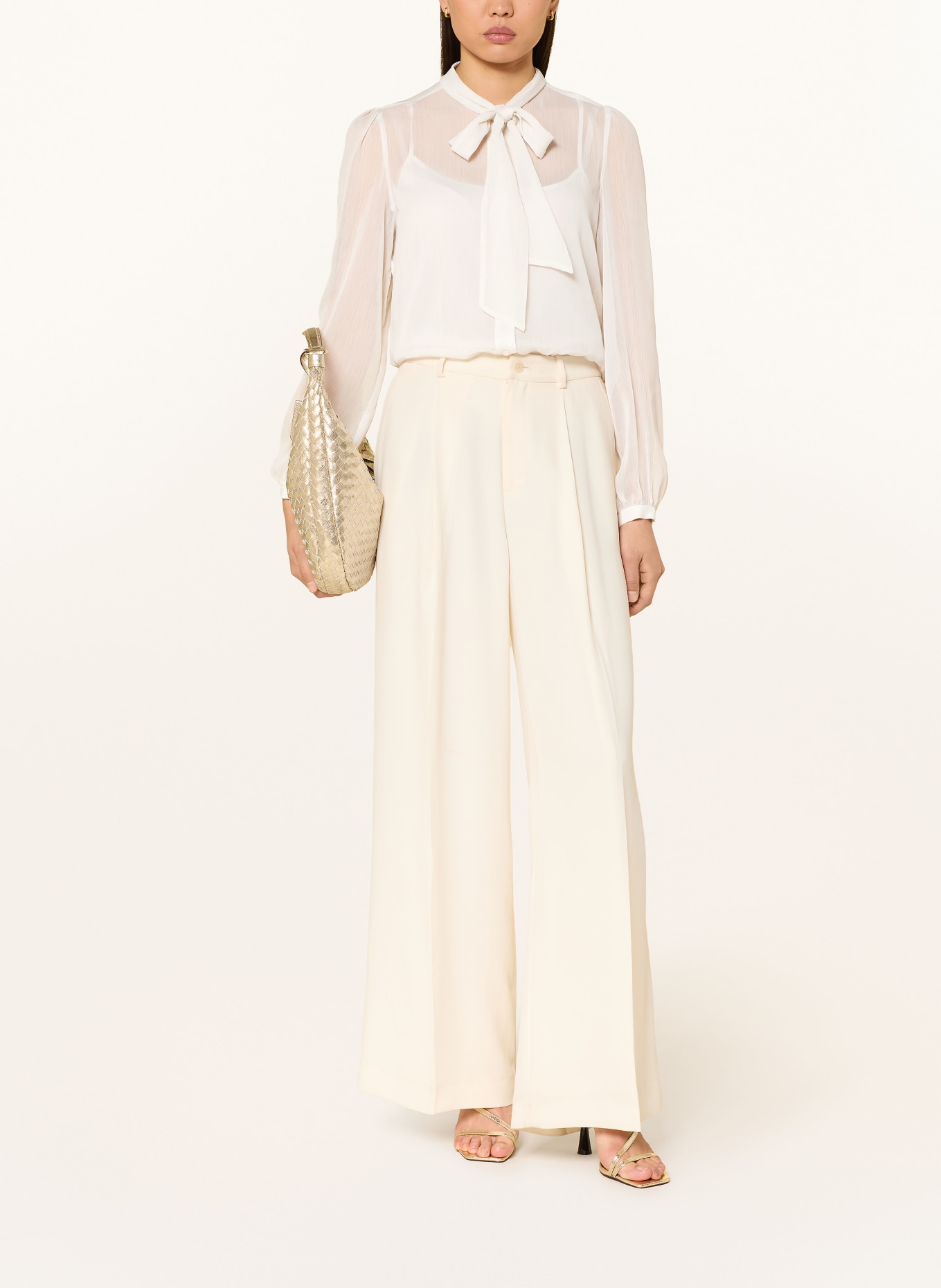 JOOP! BANITA bow blouse: WHITE