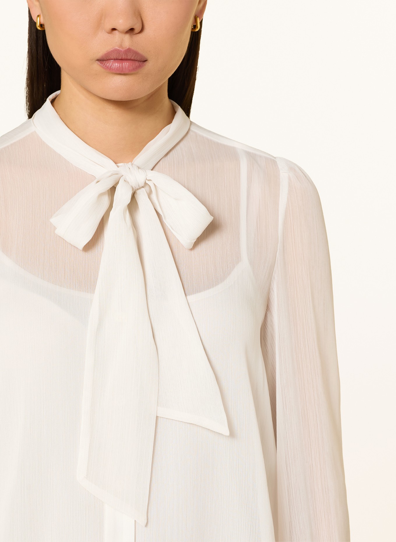 JOOP! BANITA bow blouse: WHITE