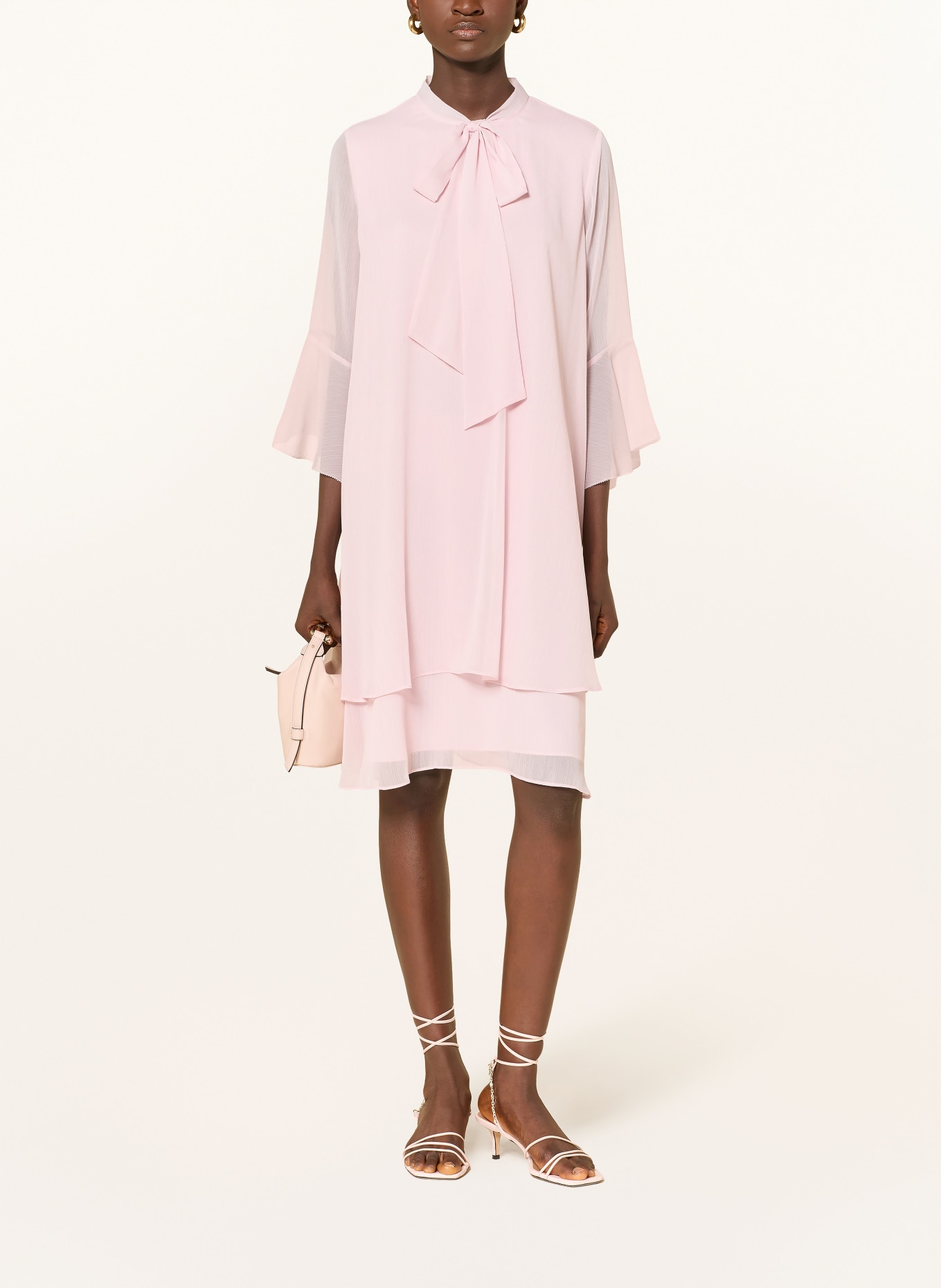 JOOP! Robe à col bateau et manches 3/4: ROSE CLAIR