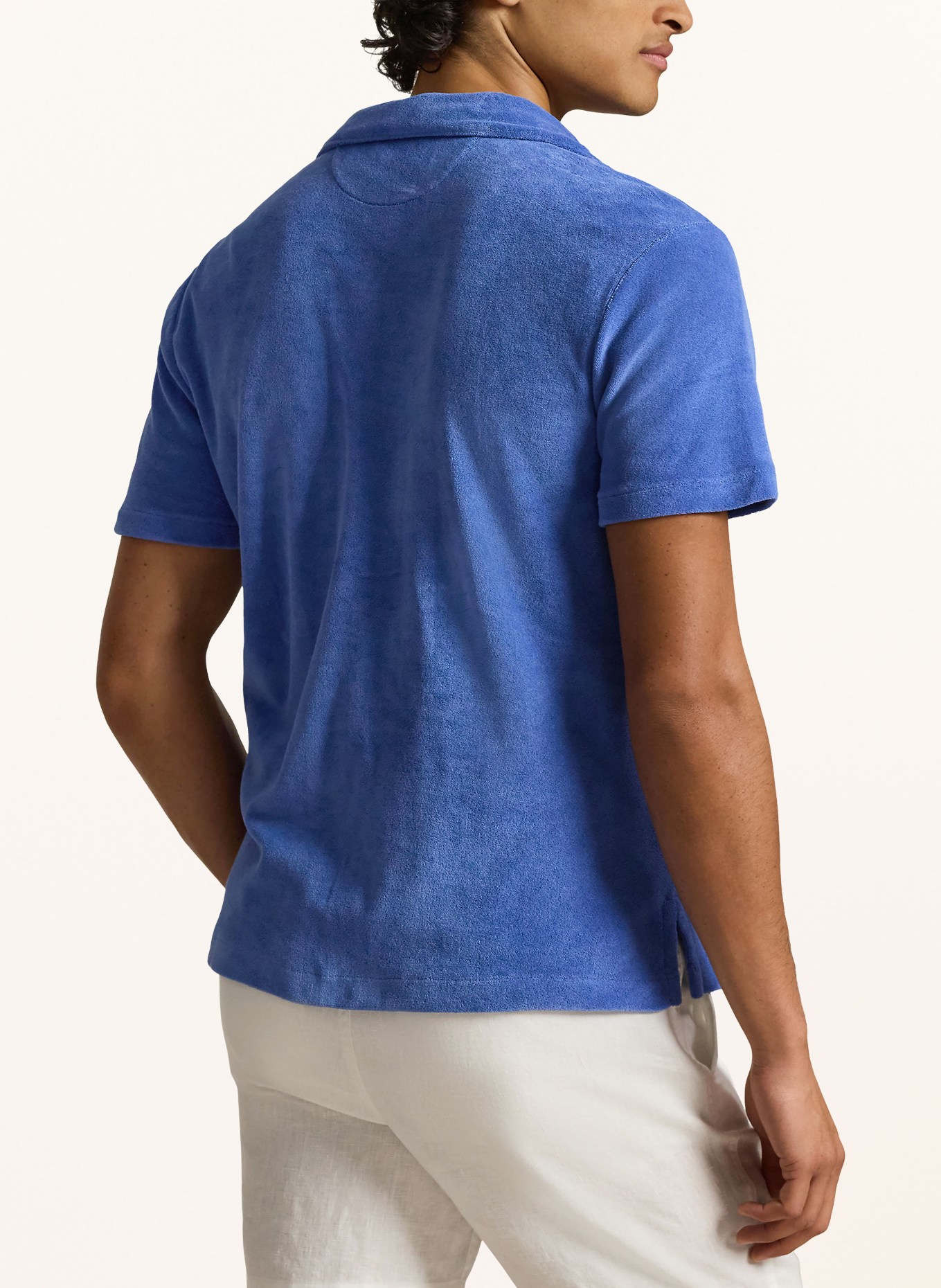 POLO RALPH LAUREN Chemise de villégiature Comfort Fit en tissu éponge: BLEU