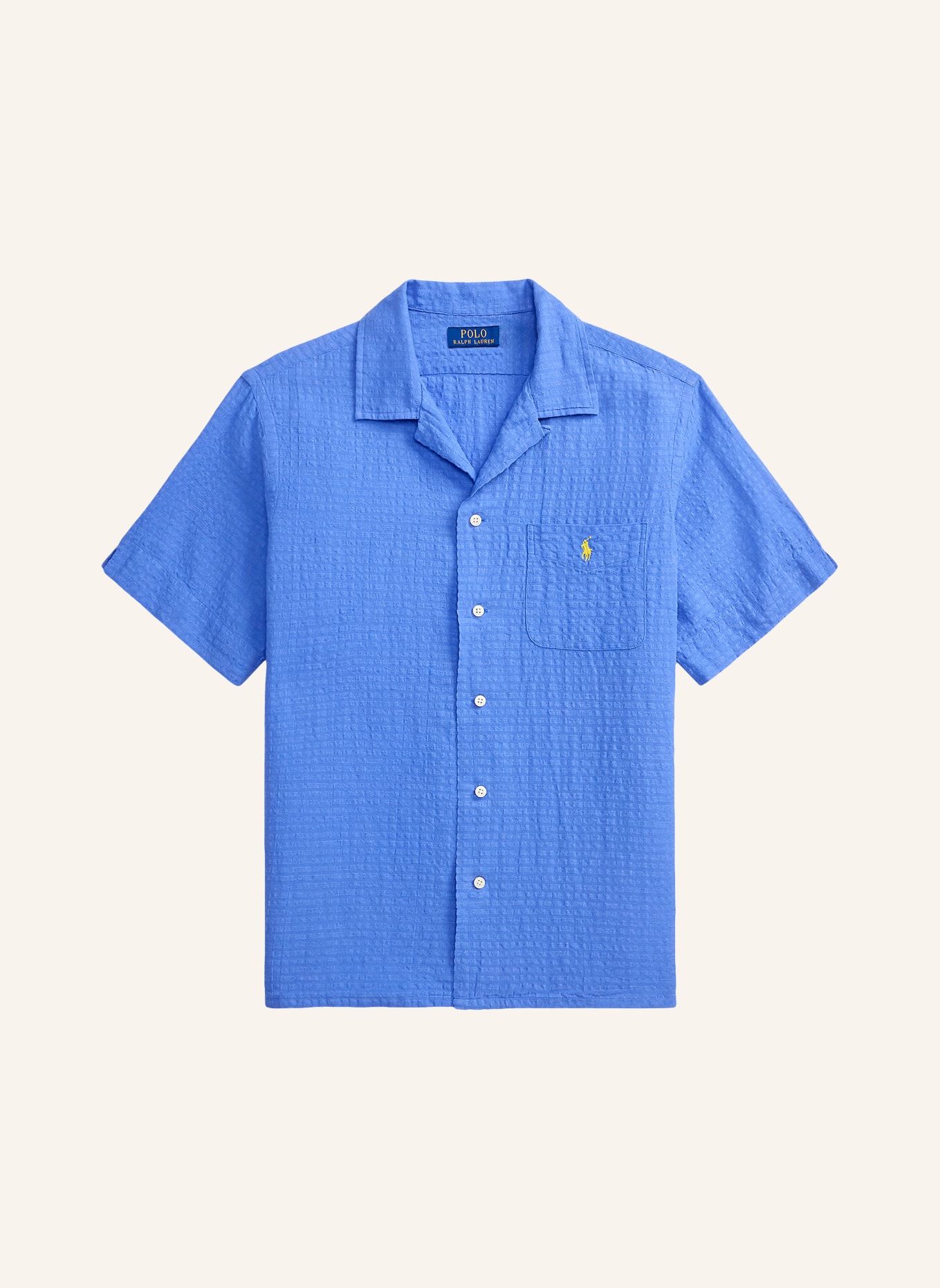 POLO RALPH LAUREN Resorthemd Comfort Fit mit Leinen: BLAU