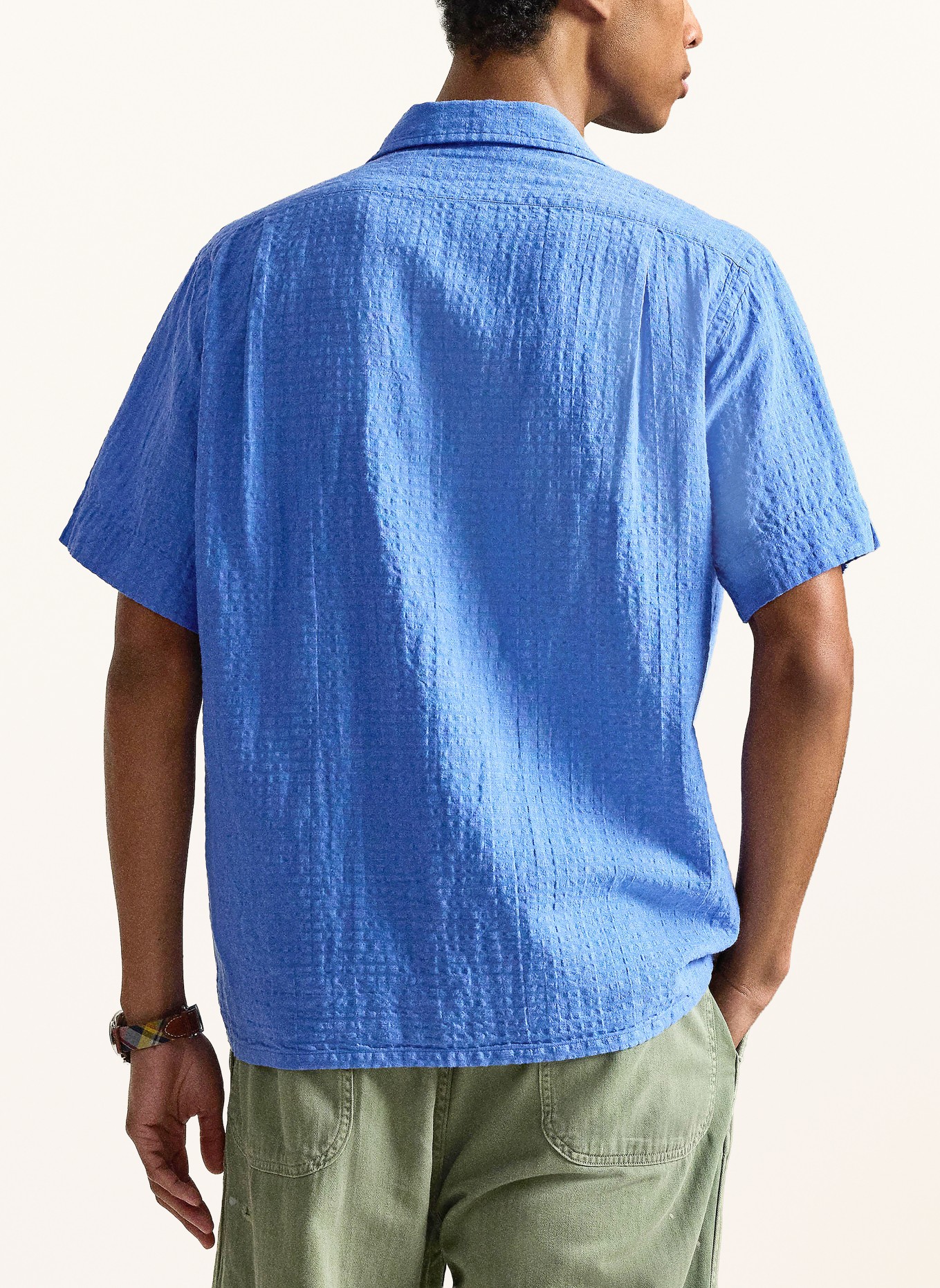 POLO RALPH LAUREN Resorthemd Comfort Fit mit Leinen: BLAU