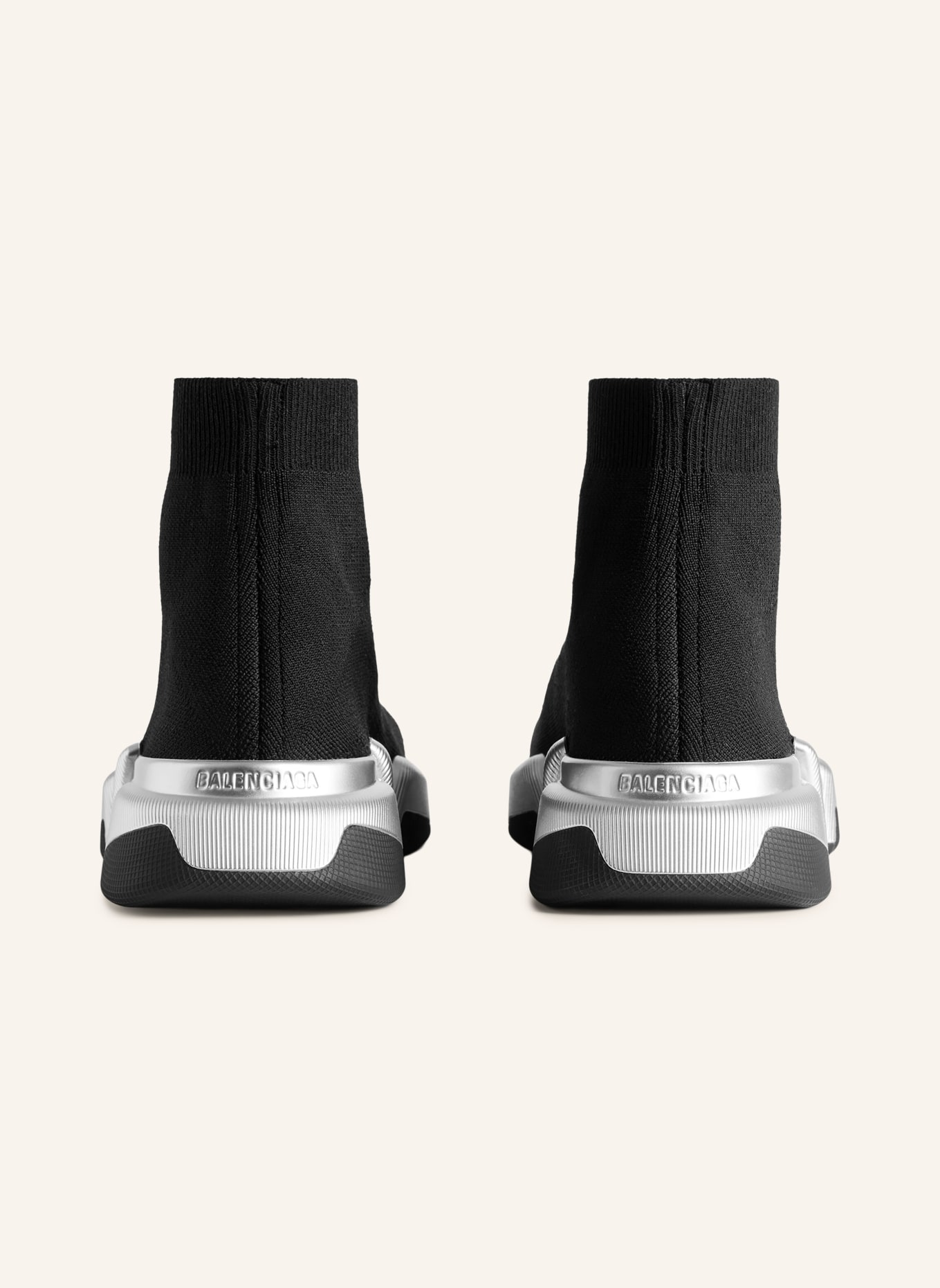 BALENCIAGA Hightop-Sneaker SPEED 2.0: SCHWARZ / SILBER