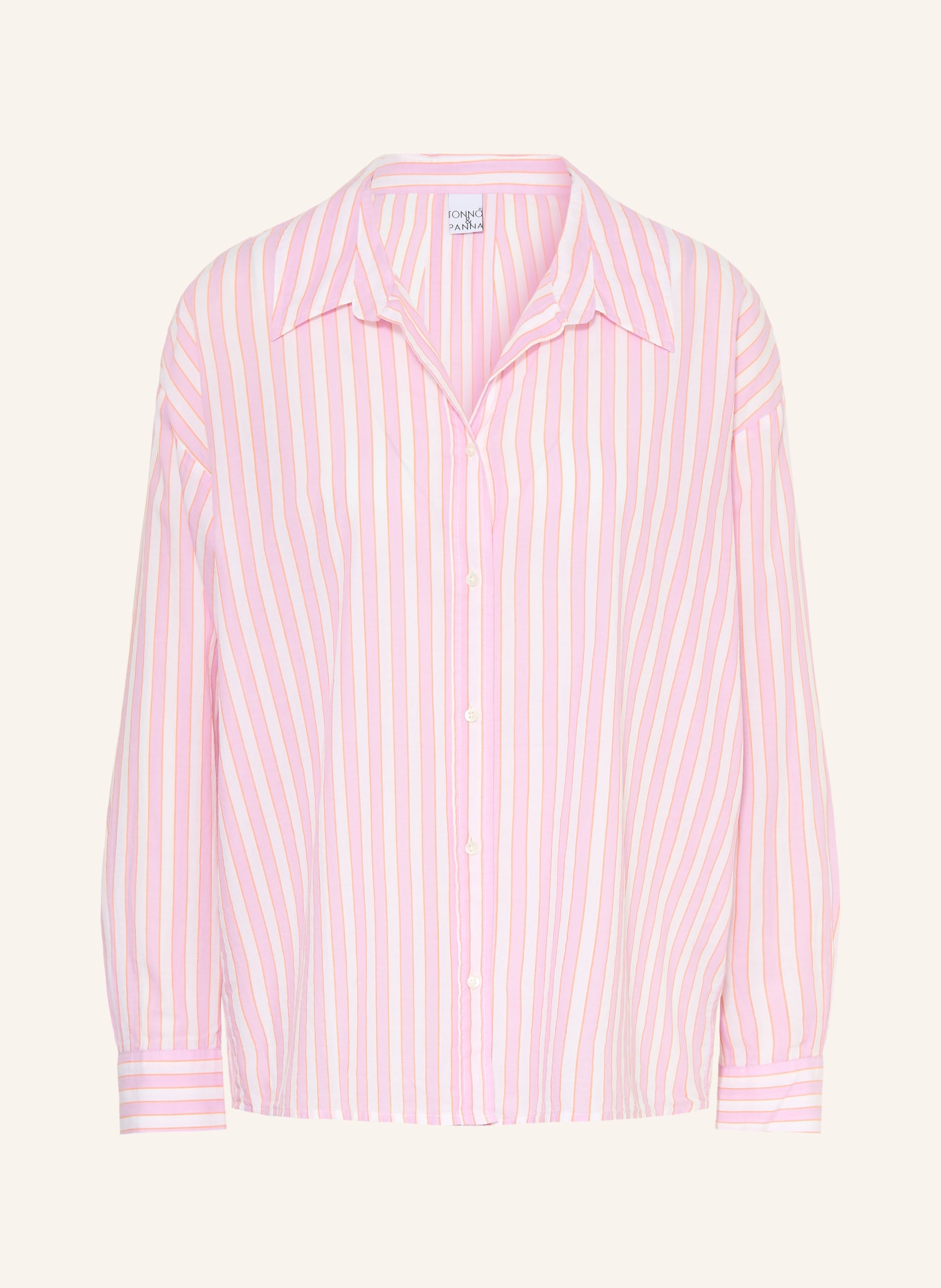 TONNO & PANNA chemise: ROSE / ORANGE / BLANC