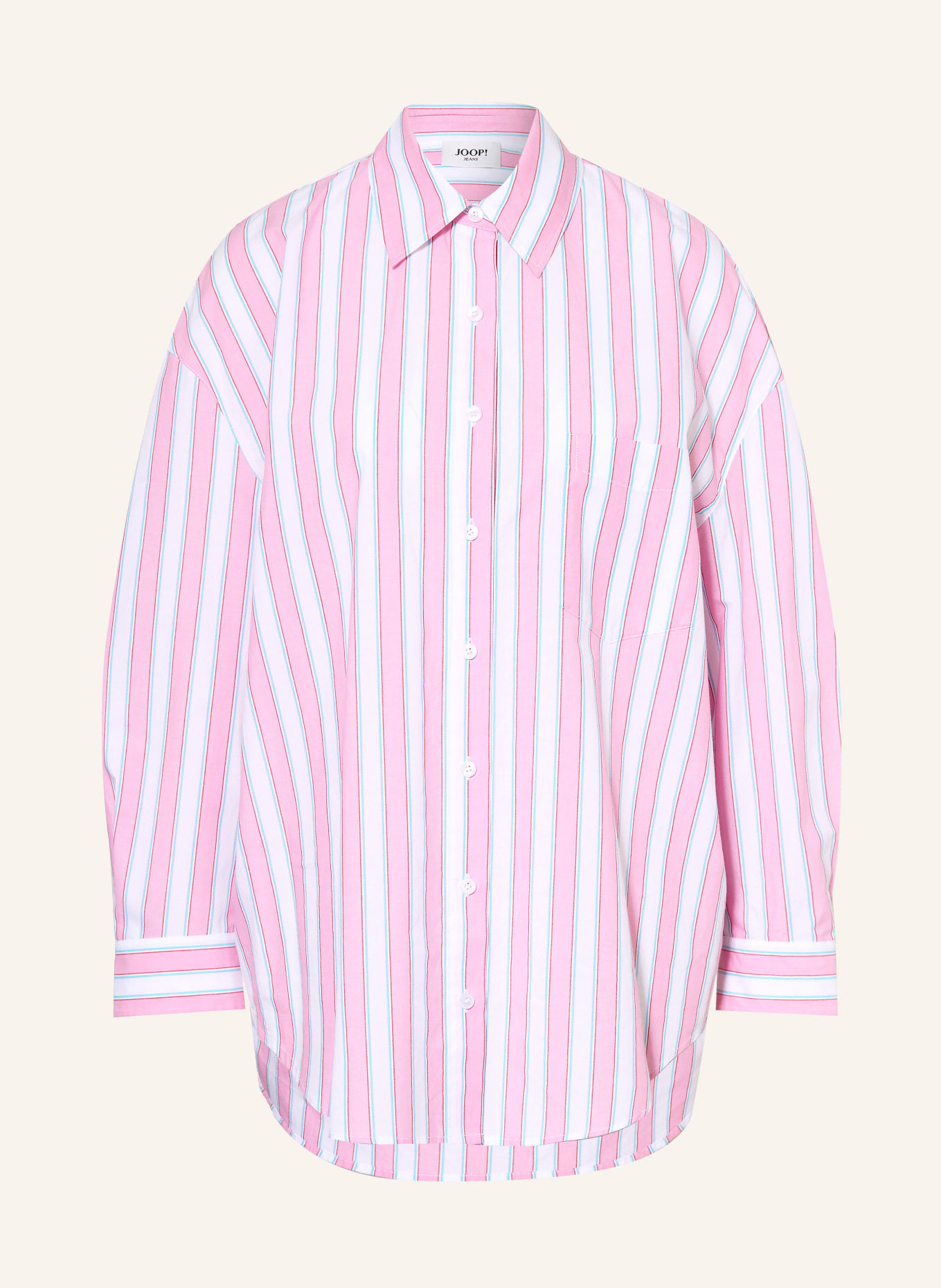 JOOP! JEANS Chemisier BRENDA: ROSE / BLEU CLAIR / BLANC