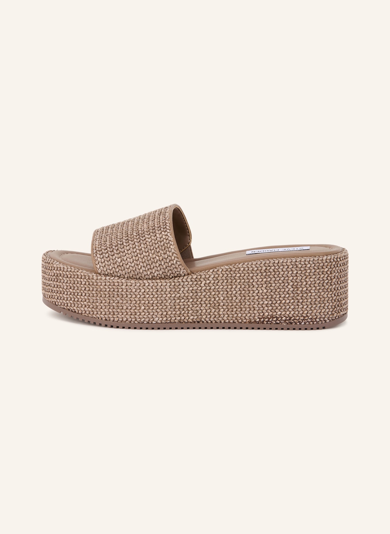 STEVE MADDEN Plateauslippers: TAUPE
