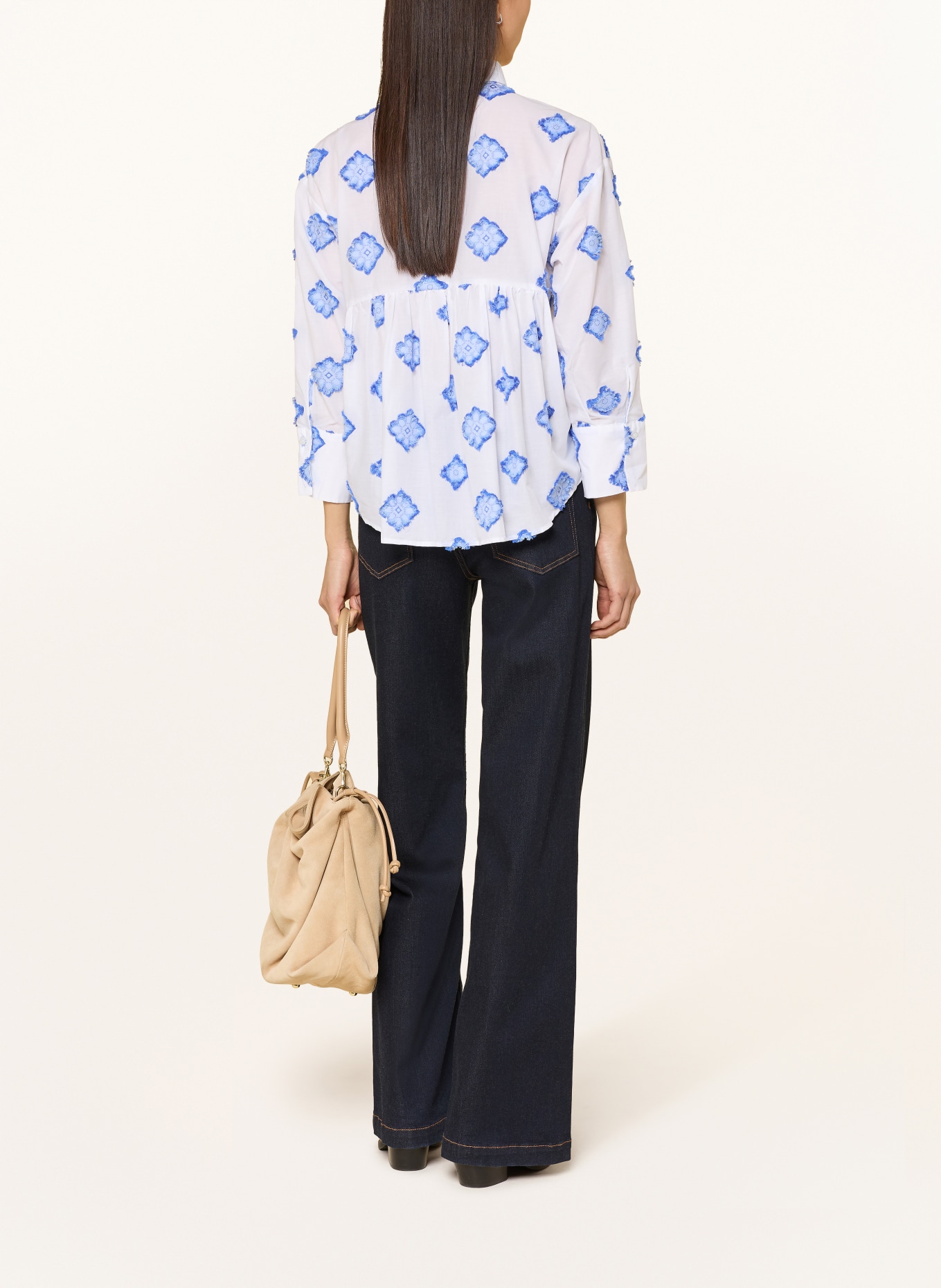 rossana diva Hemdbluse: WEISS / BLAU