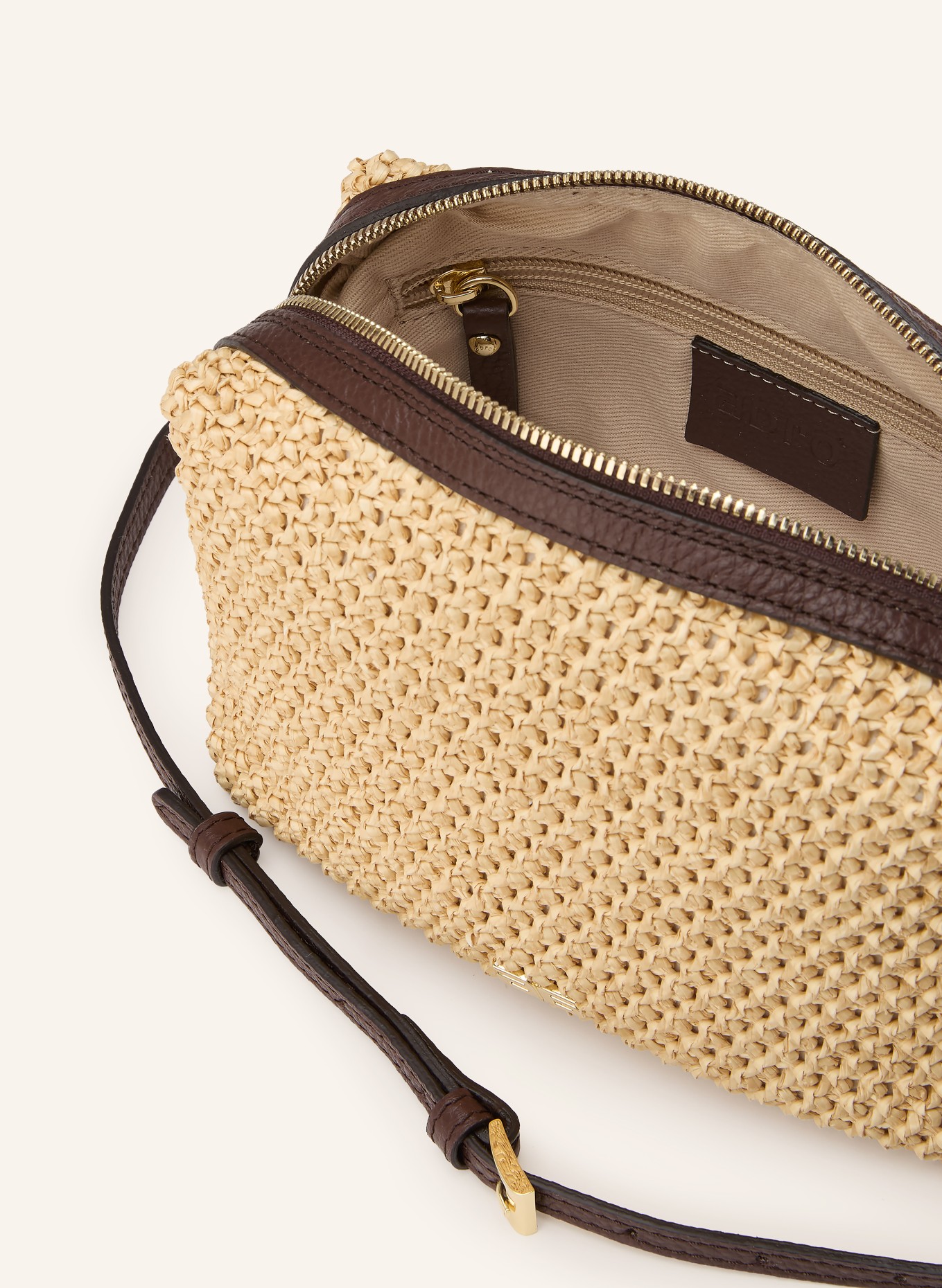 abro Umhängetasche KAIA: CREME / GOLD / BRAUN